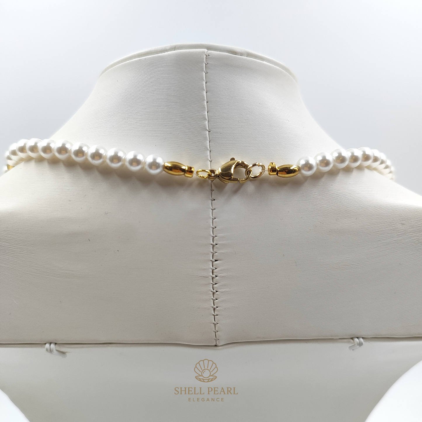 Collana Perle Elegance e Howlite Bianca Naturale 60 cm GA0032