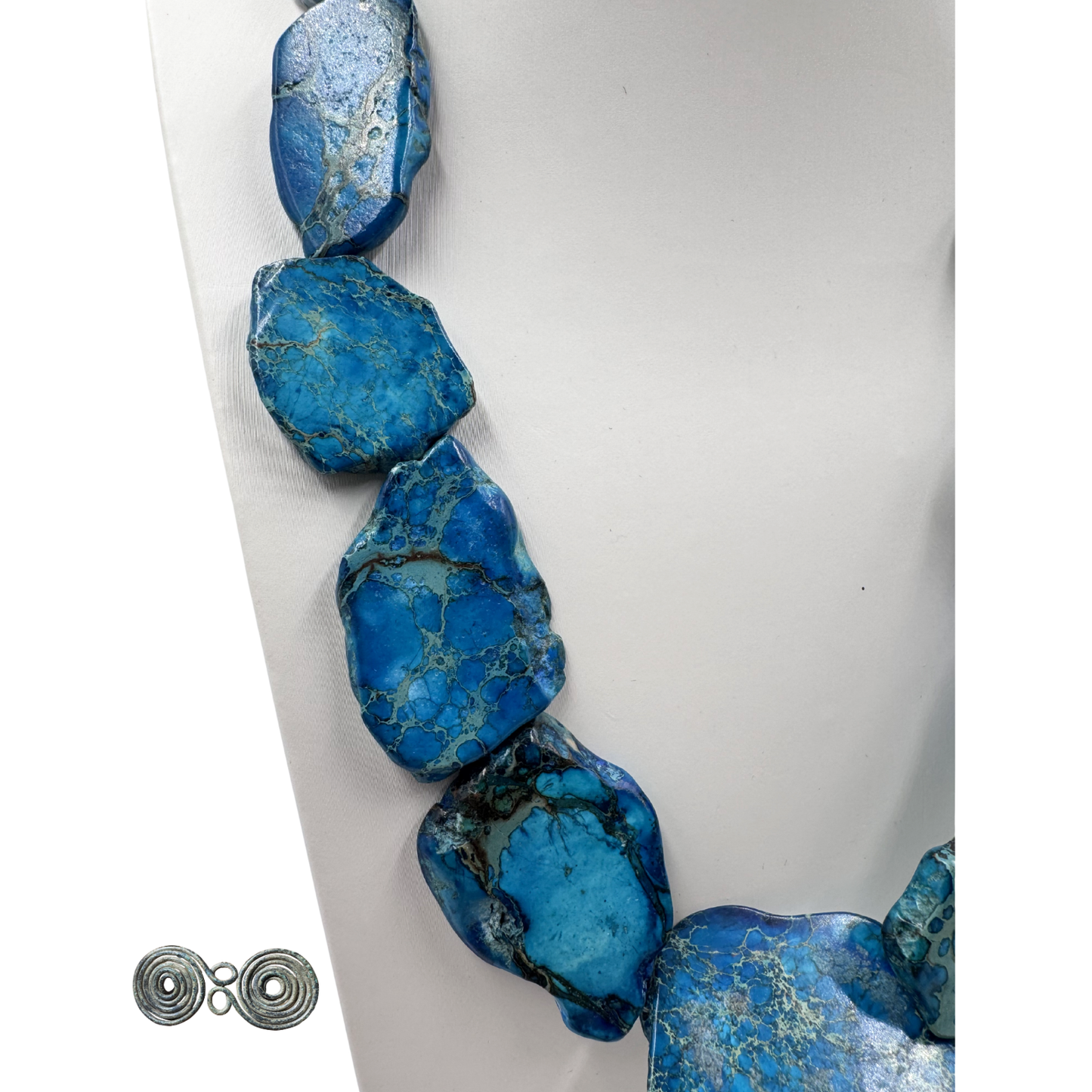 particolare diaspro imperiale naturale venature blu