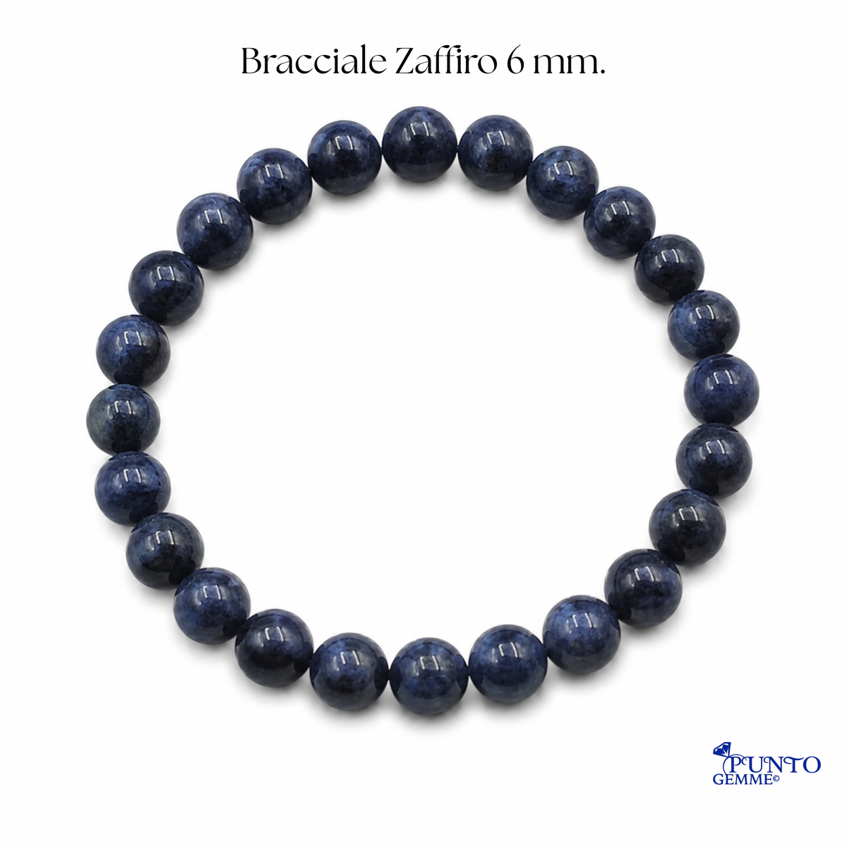 Foto prodotto bracciale Zaffiro naturale certificato Punto Gemme MA0037