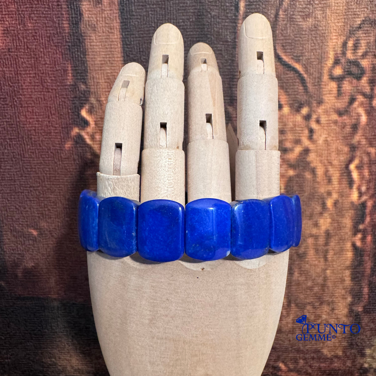 Foto commerciale bracciale Lapislazzuli naturale Punto Gemme MA0059