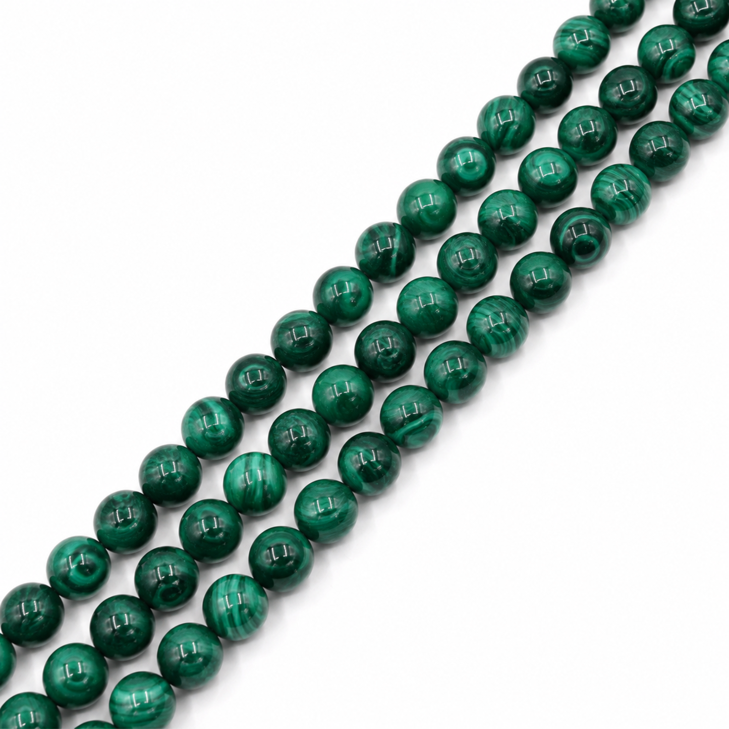 Filo Malachite naturale 8 mm per gioielli