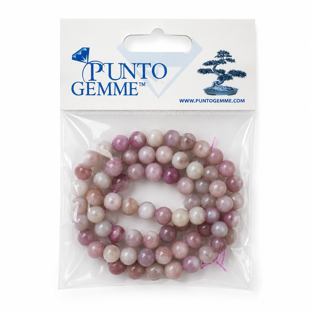 Lepidolite Naturale 6 mm Tonda Liscia Filo Pietre PE0850-06 - PE0850 - foto 5