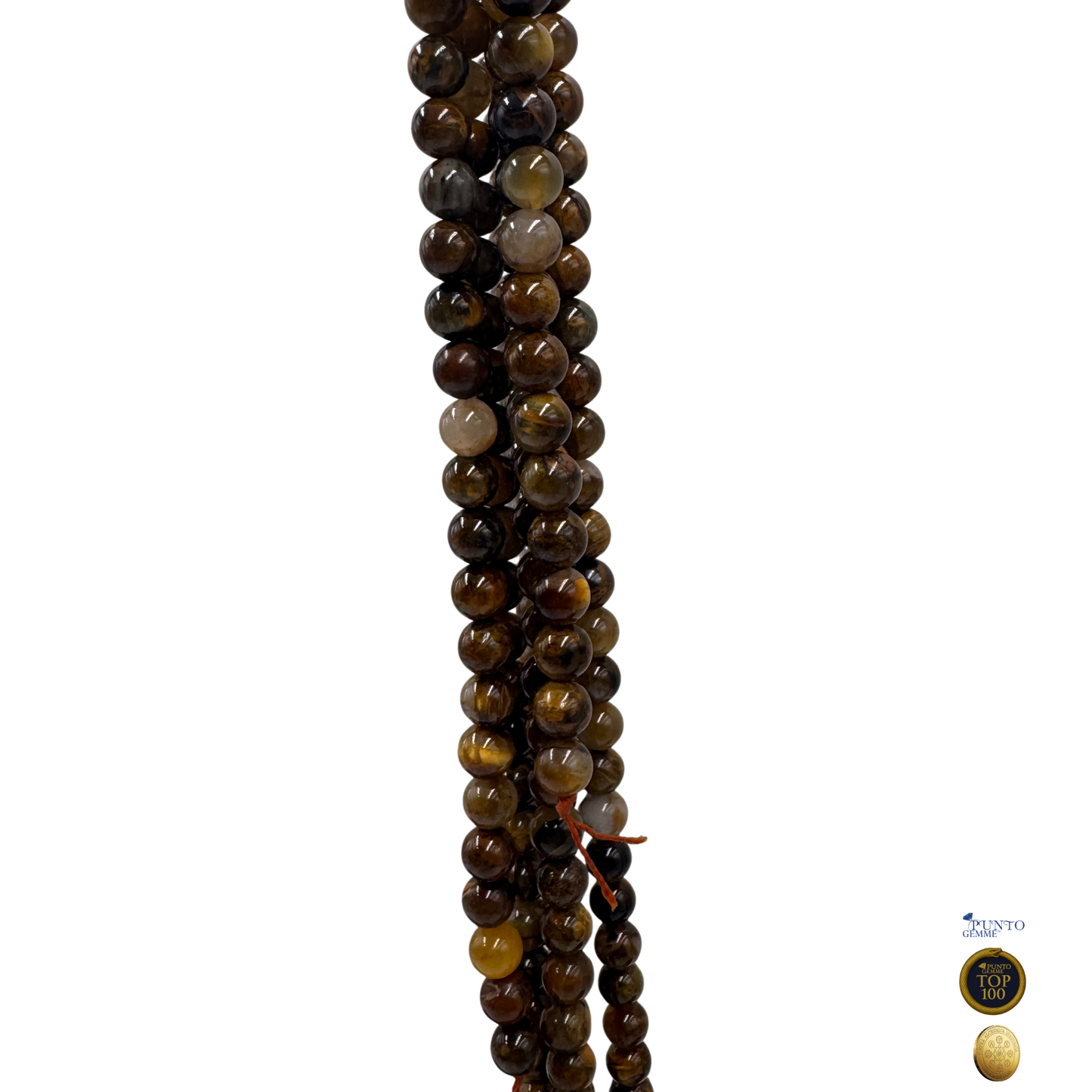 Pietersite Naturale Tonda Liscia 8 mm – Top100 – Pietra Aurea • PE0857-08