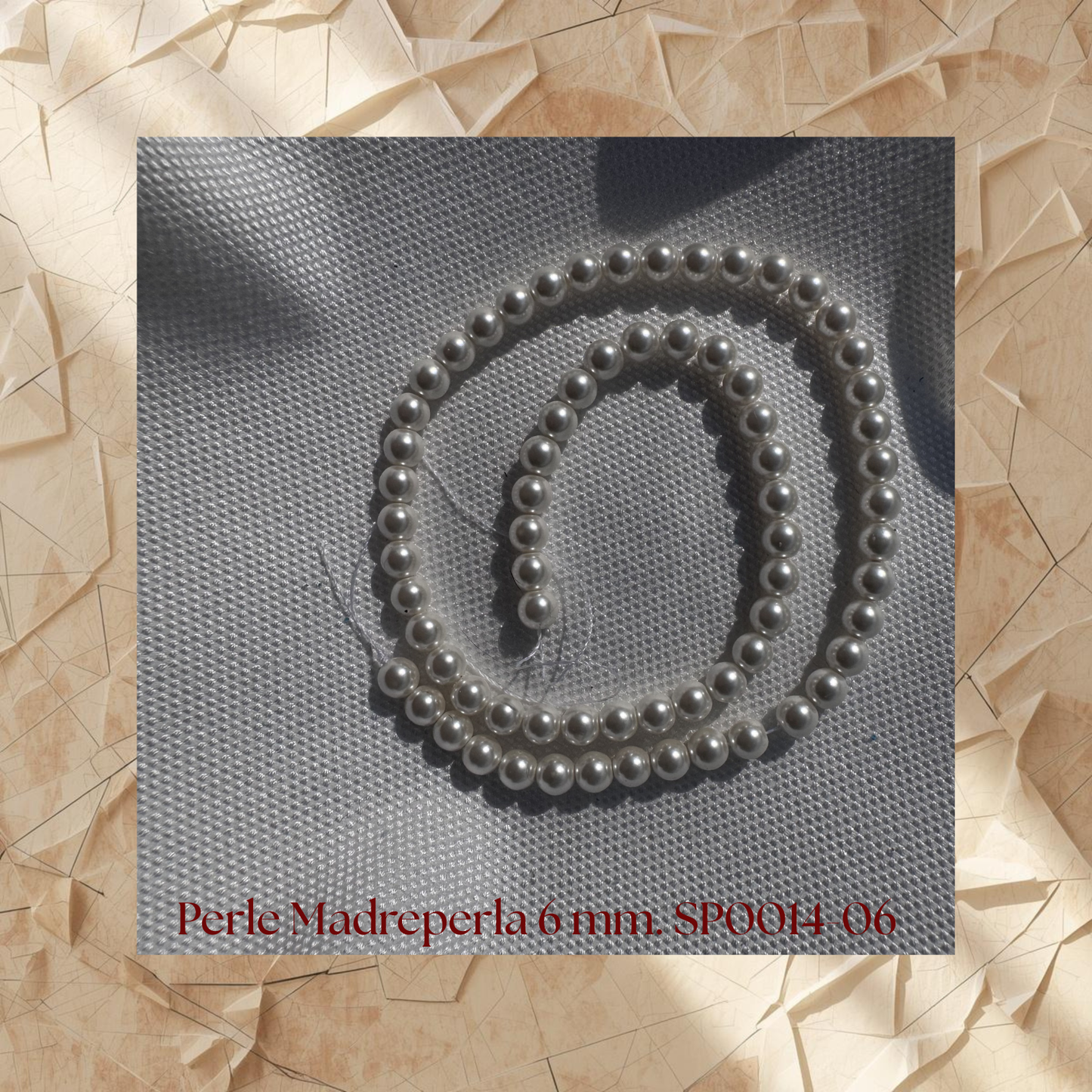filo perle decorative bianche tonde