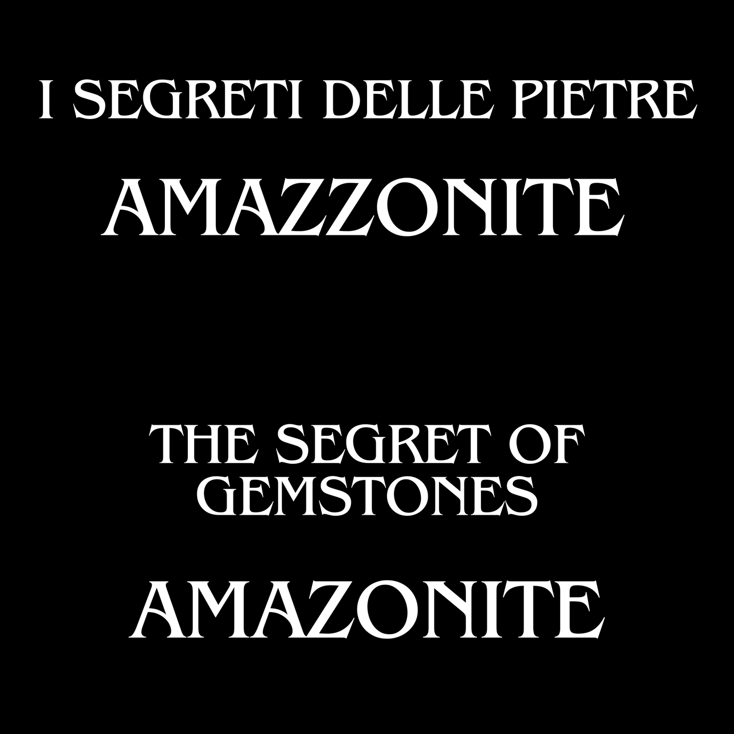 The Initiatic Library of Stones - Amazzonite