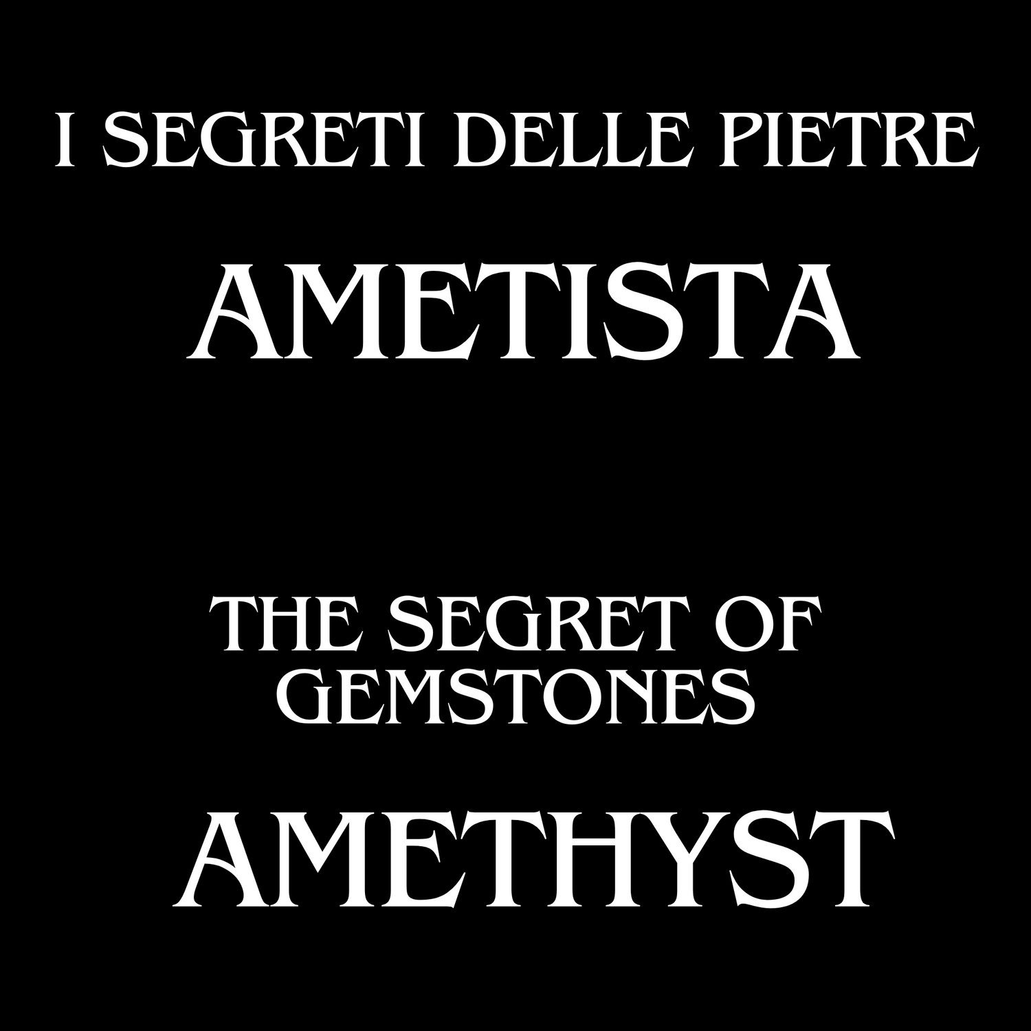 Amethist The Initiatic Library of Stones