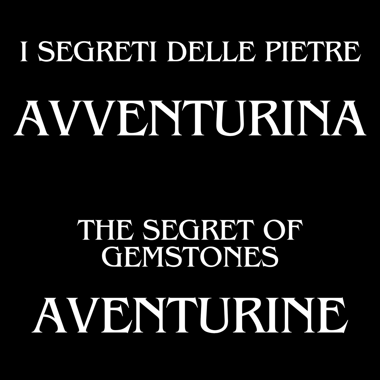 The Initiatic Library of Stones - Aventurine