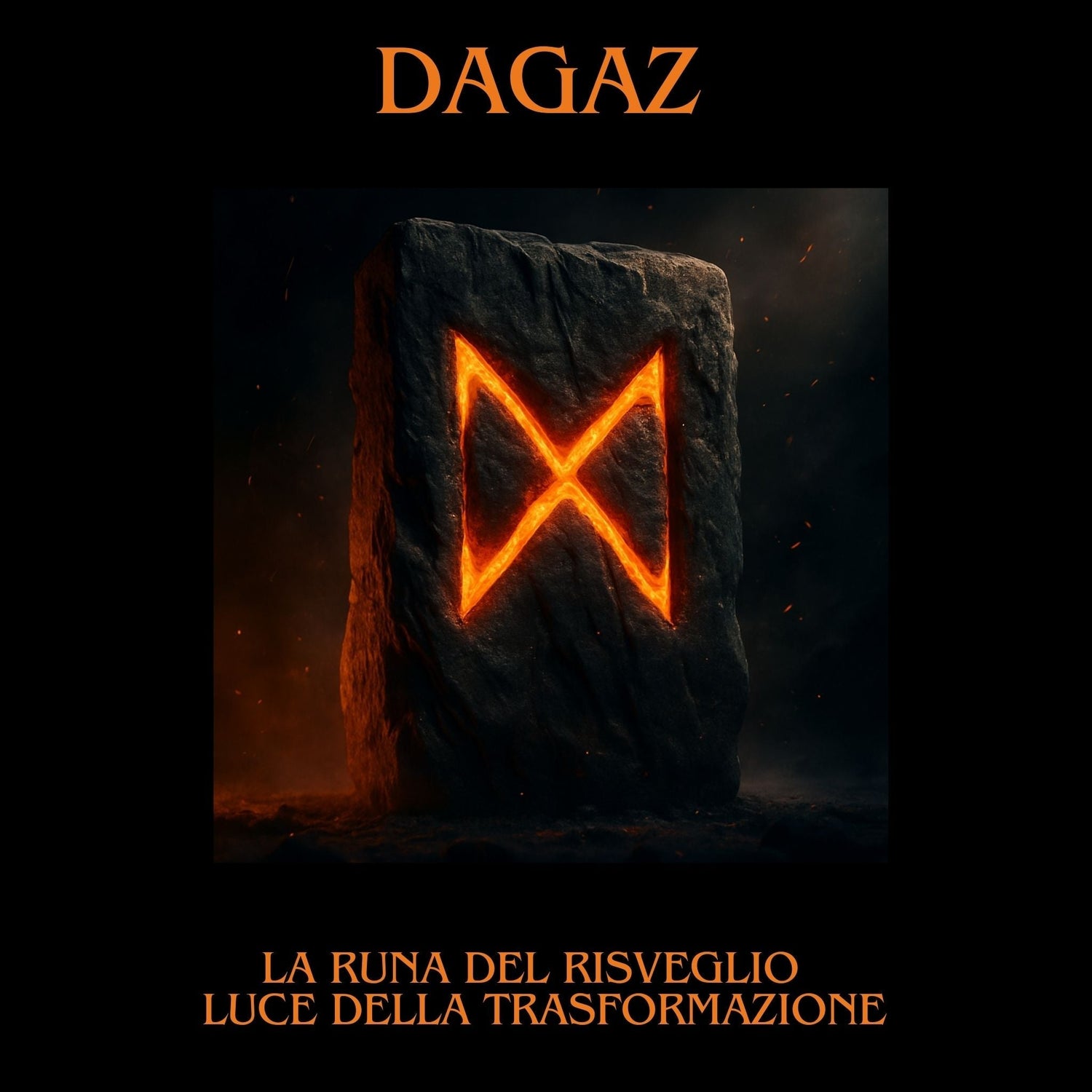 Simbolo della runa Dagaz, rappresentazione del risveglio interiore, della luce dell’aurora e del passaggio spirituale