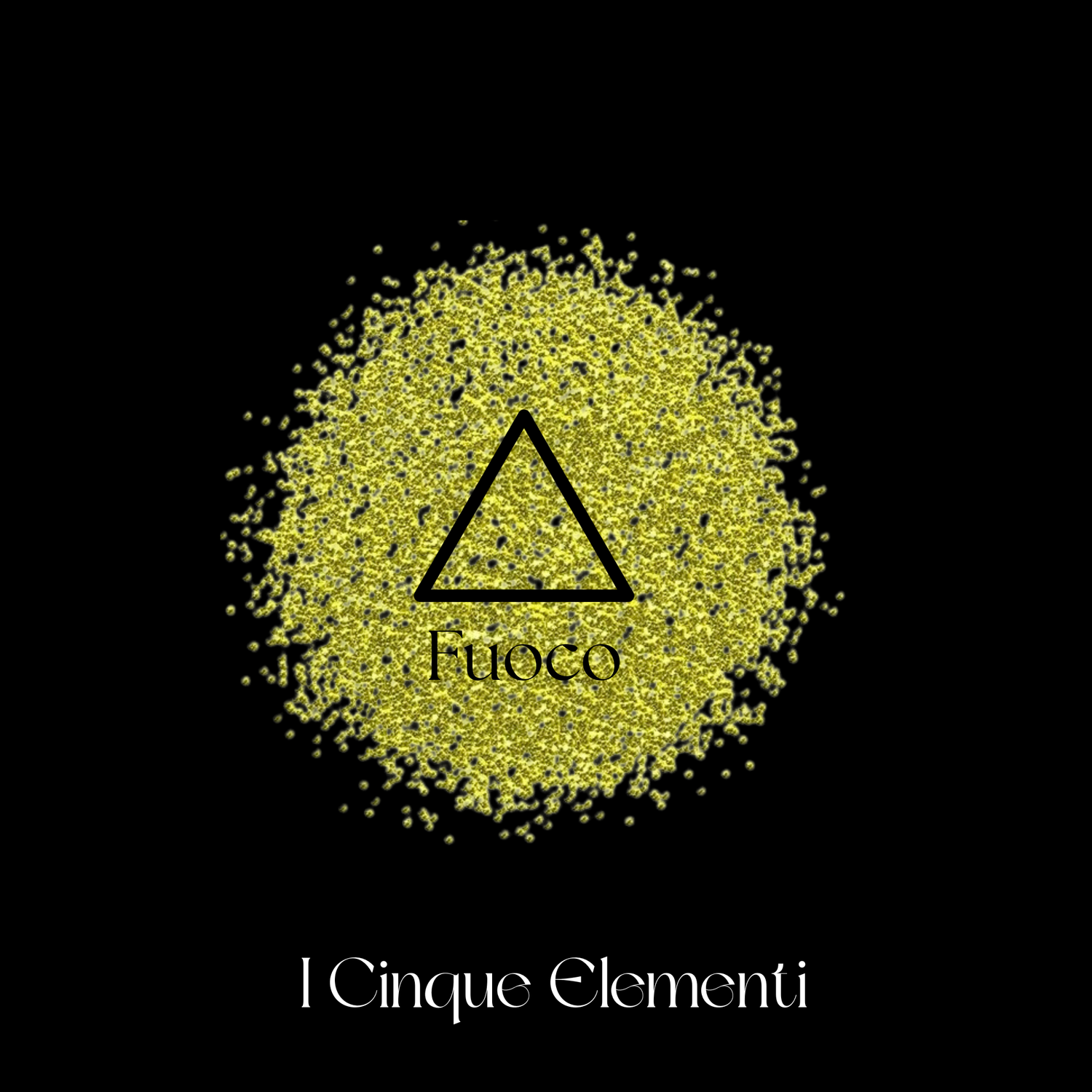 Simbolo alchemico del Fuoco (triangolo che punta in alto), raffigurante trasformazione, energia e volontà.