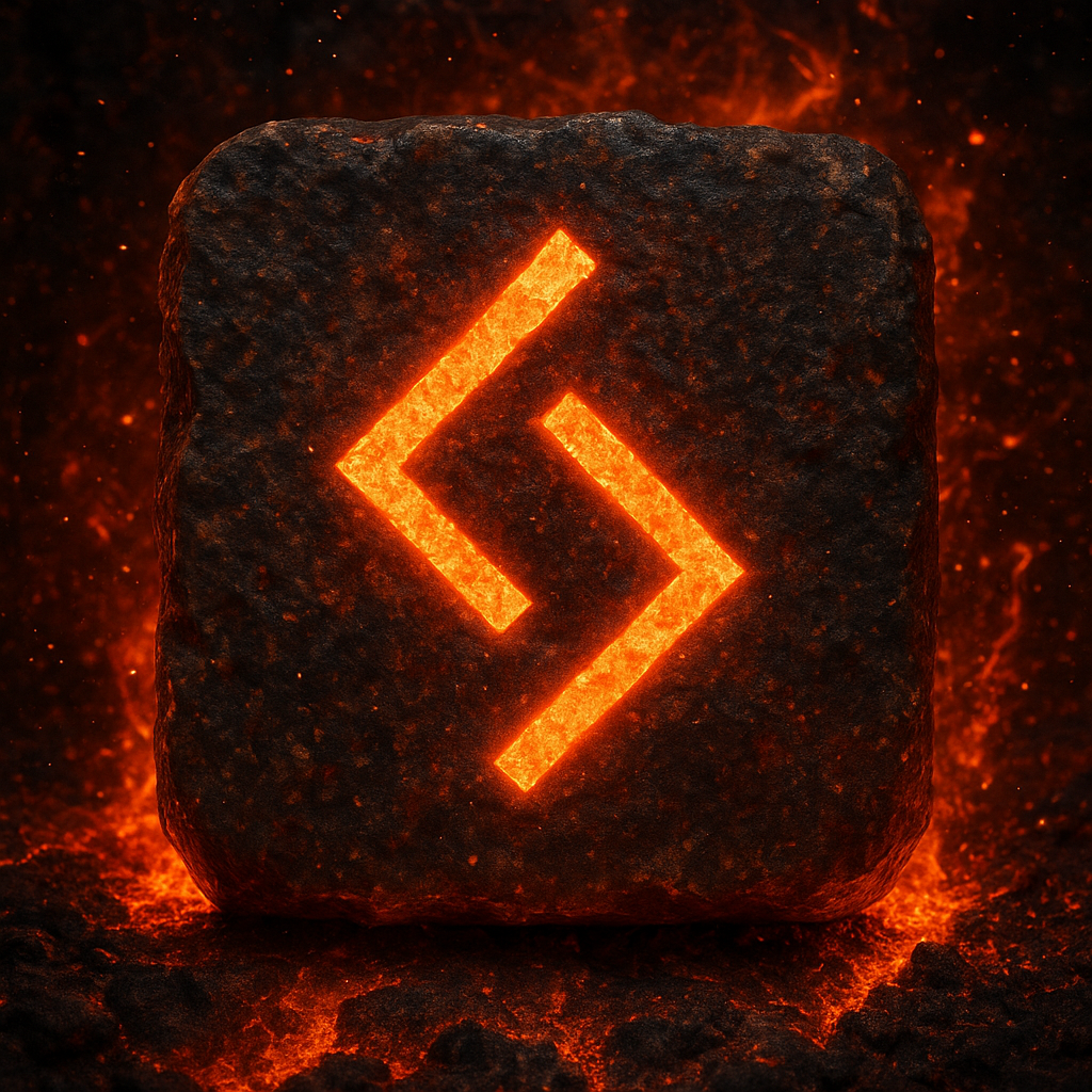 Simbolo della runa Jera, legato al ciclo delle stagioni, al raccolto giusto e al tempo cosmico