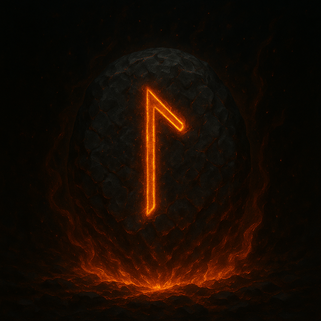 Simbolo della runa Laguz, rappresentazione fluida dell’acqua e del potere dell’intuizione profonda