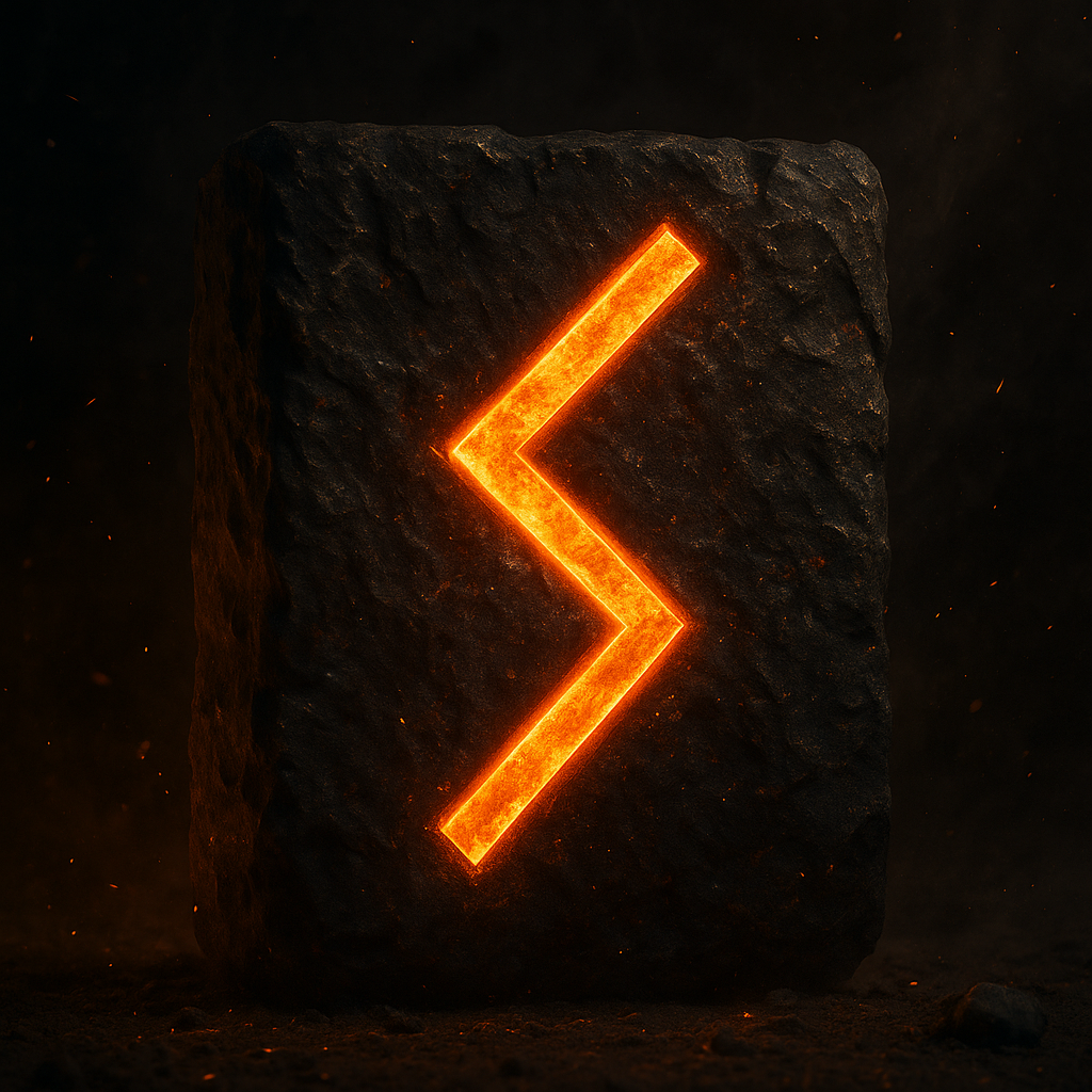 Simbolo della runa Sowilo, legata al Sole, alla guida spirituale e alla forza interiore