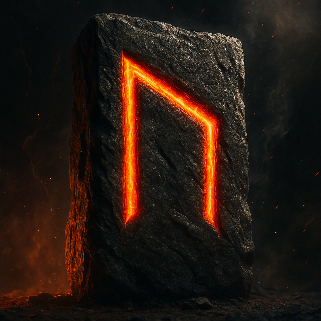 Simbolo della runa Uruz, connessa alla forza del corpo, alla salute e al risveglio dell’energia vitale