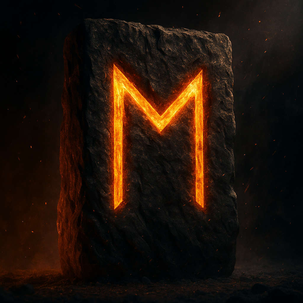 Simbolo della runa Ehwaz, legato al movimento sacro, alla cooperazione spirituale e al cambiamento consapevole