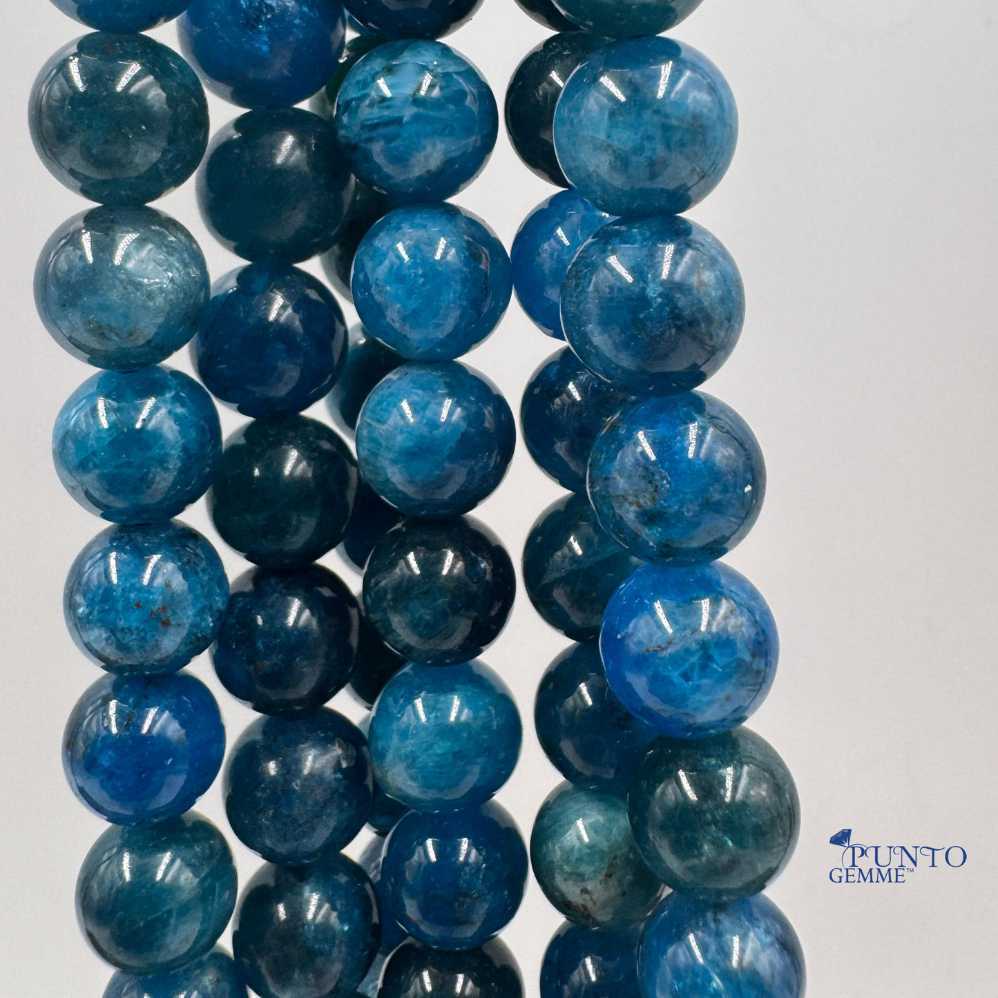 Apatite Blu naturale per collane artigianali 