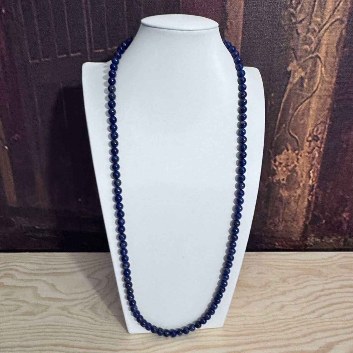 Foto commerciale collana Lapislazzuli naturale 55 cm Guy Favia A0038
