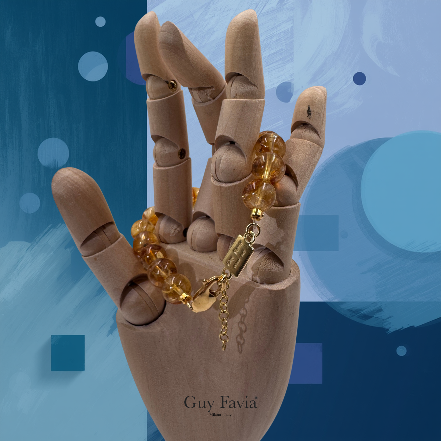 Bracciale citrino zambia alta qualità gemmologica.