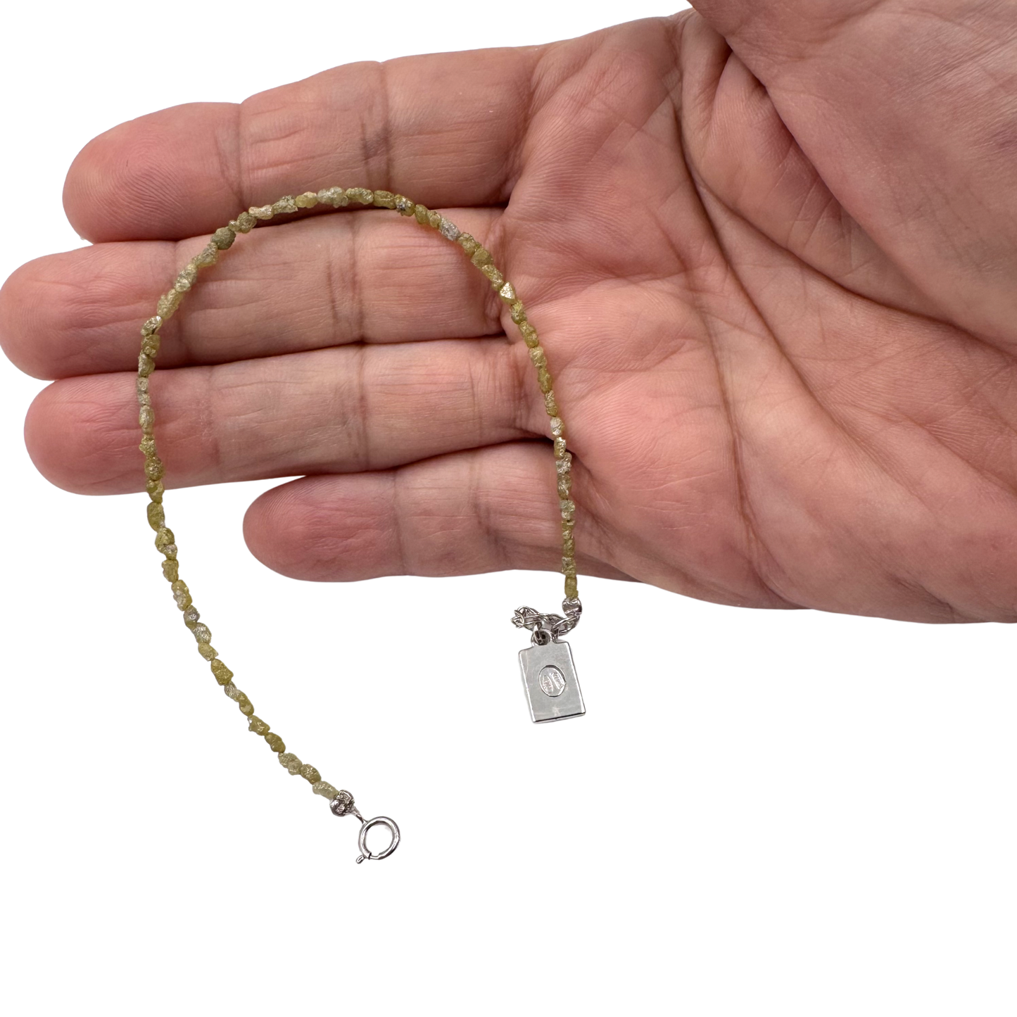 bracciale fine con pietre naturali diamanti grezzi