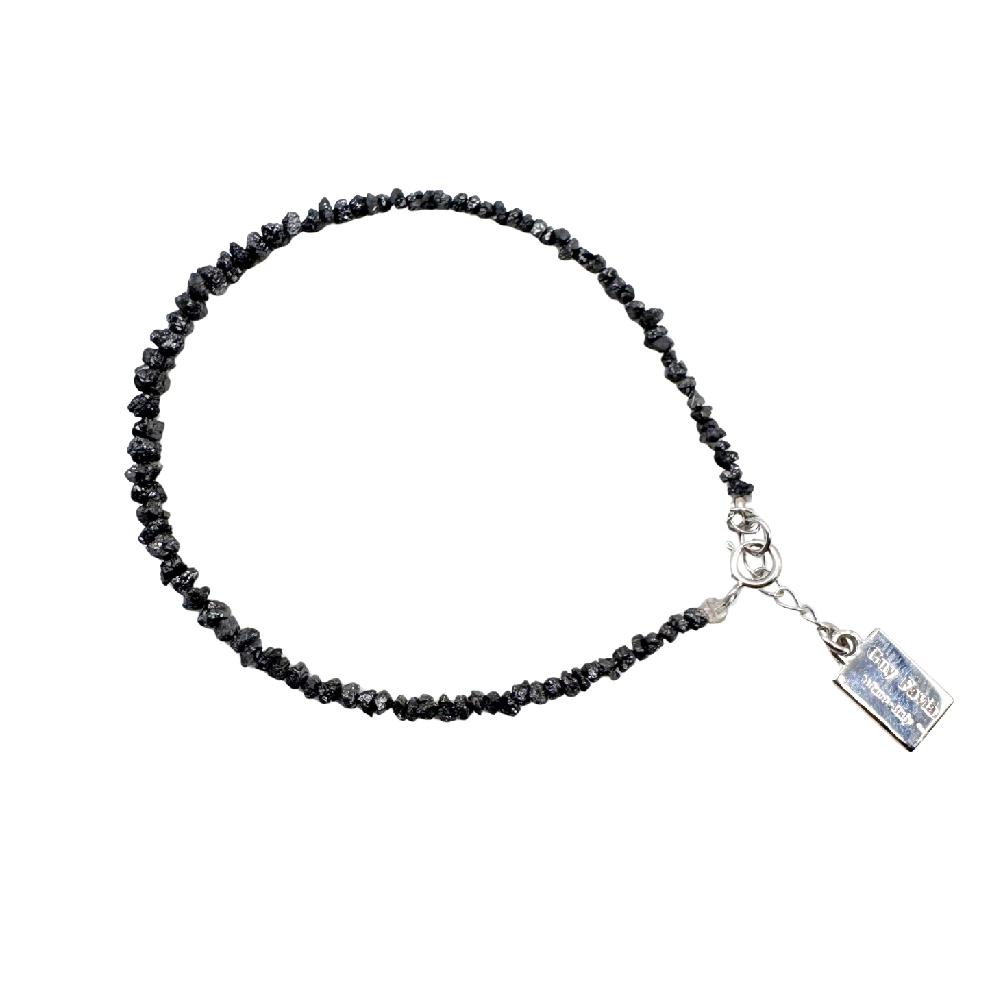 gioiello minimal diamanti grezzi neri