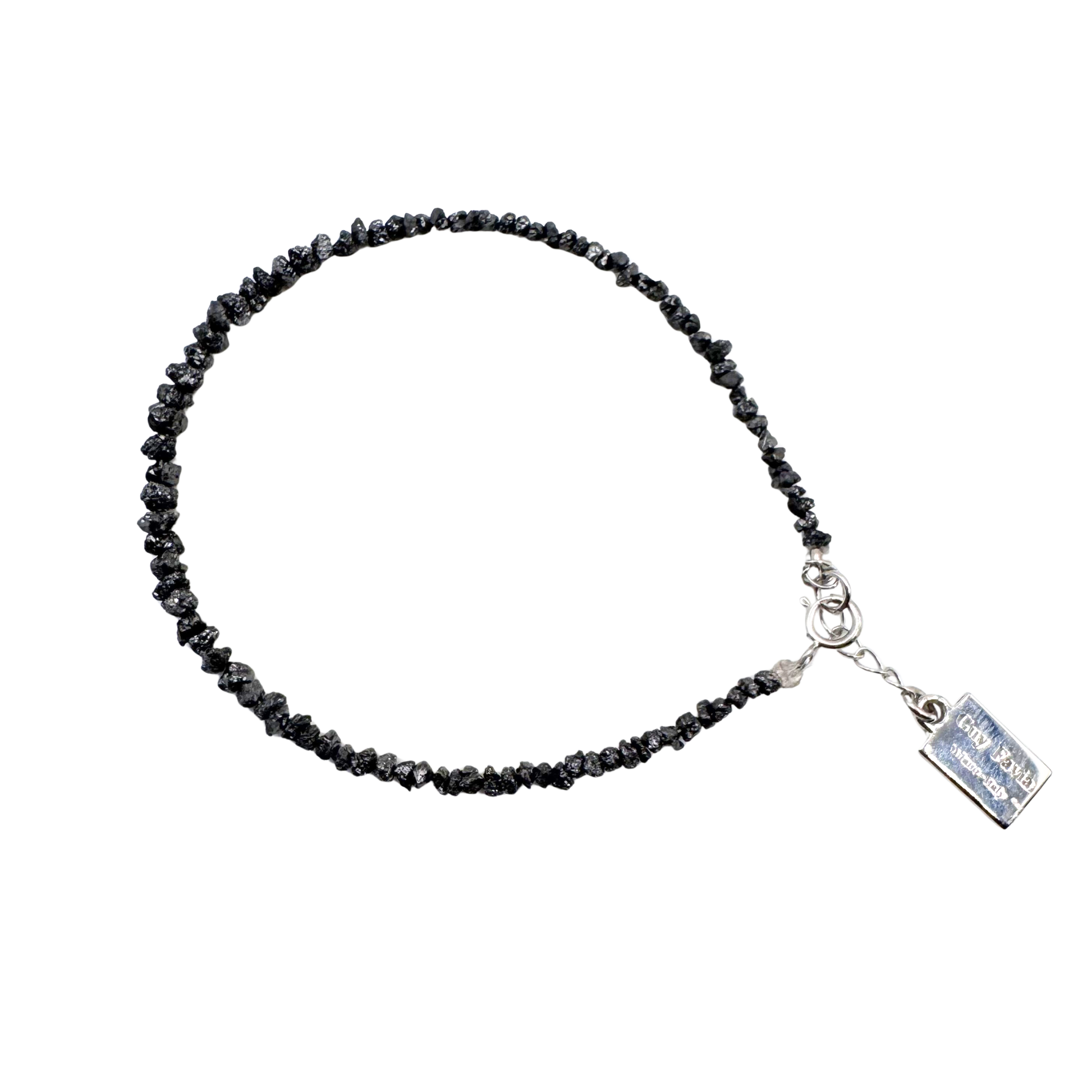 gioiello minimal diamanti grezzi neri