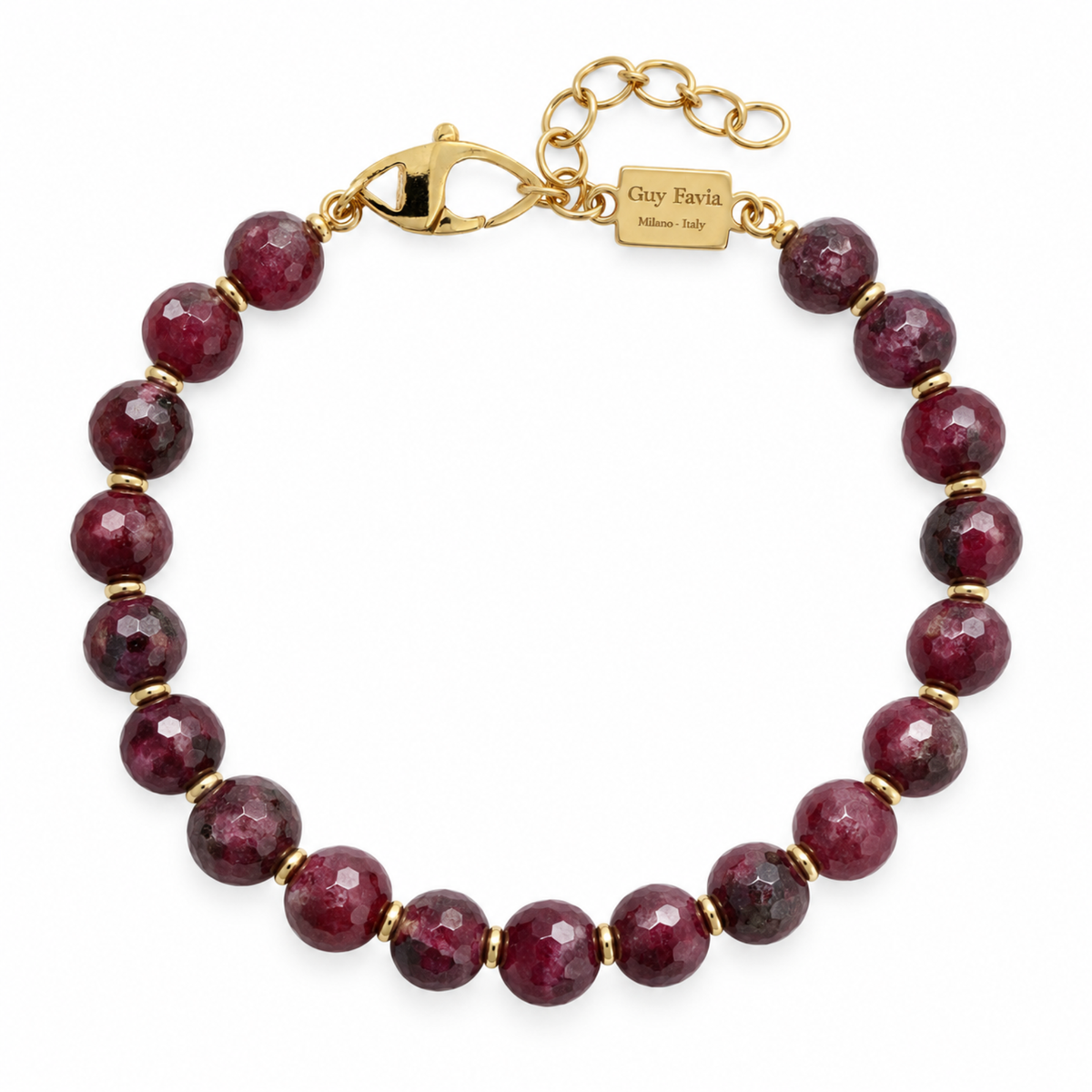 Foto prodotto bracciale Rubino naturale Guy Favia CI0016 