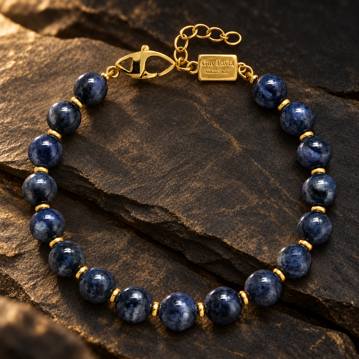 Foto prodotto bracciale Zaffiro Blu naturale Guy Favia CI0017 