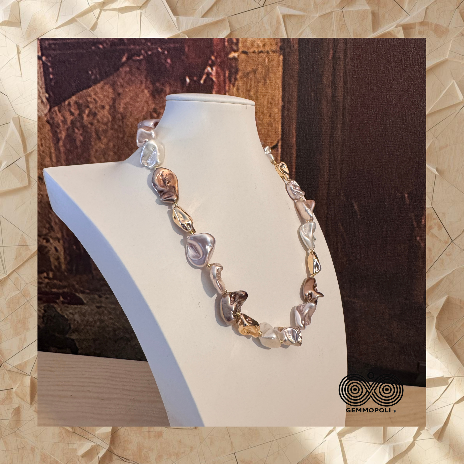 Collana Elegance Gemmopoli in Madreperla Ricostruita Multicolore GA0021 
