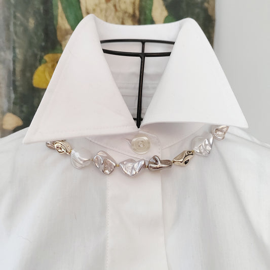 Collana Shell Pearl Elegance GA0021 multicolore con perle barocche e perle color oro. 