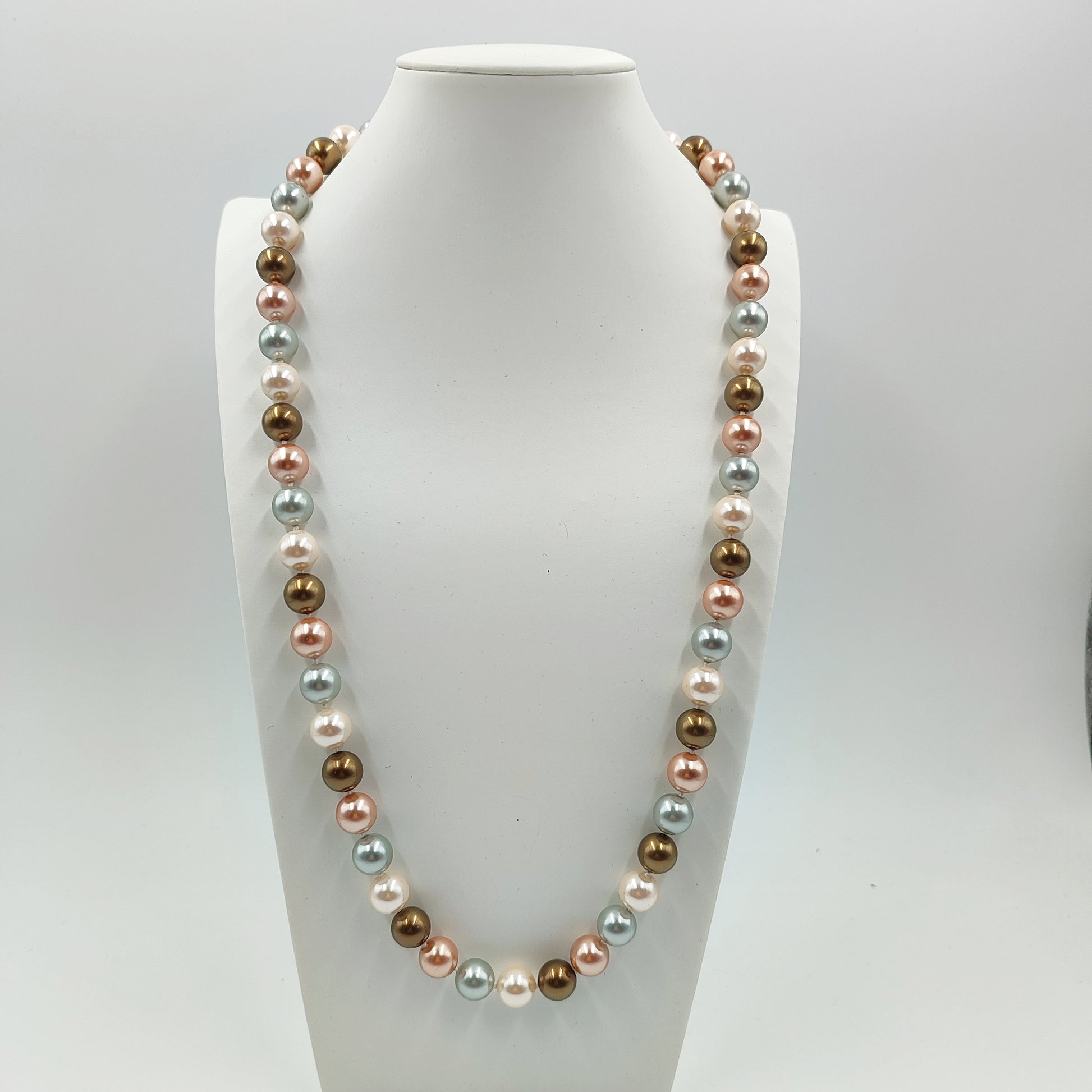 Collana con perle multicolor ideale per un regalo elegante, alta qualità Shell Pearl. 