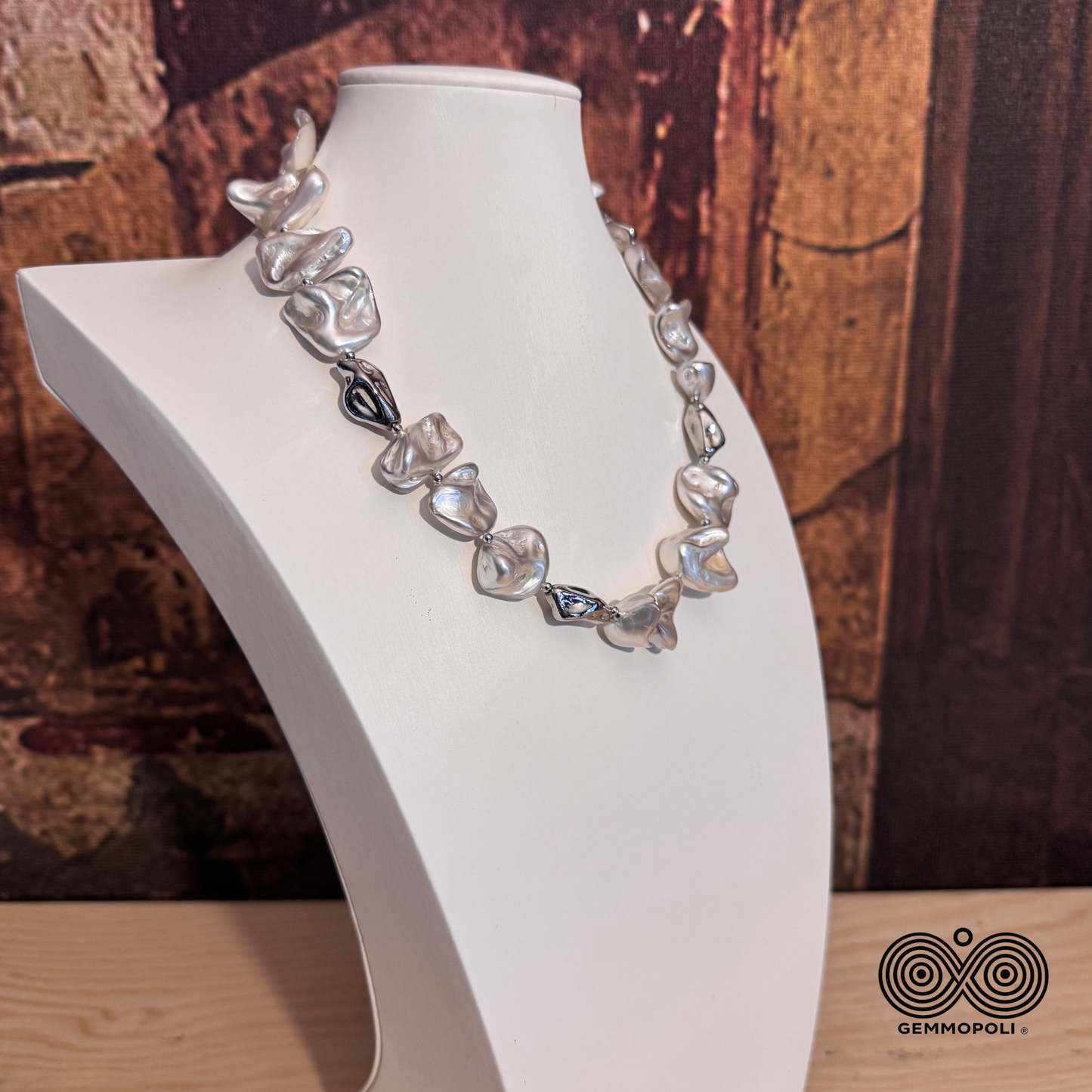 Collana Donna Madreperla Ricostruita Barocca GA0030 