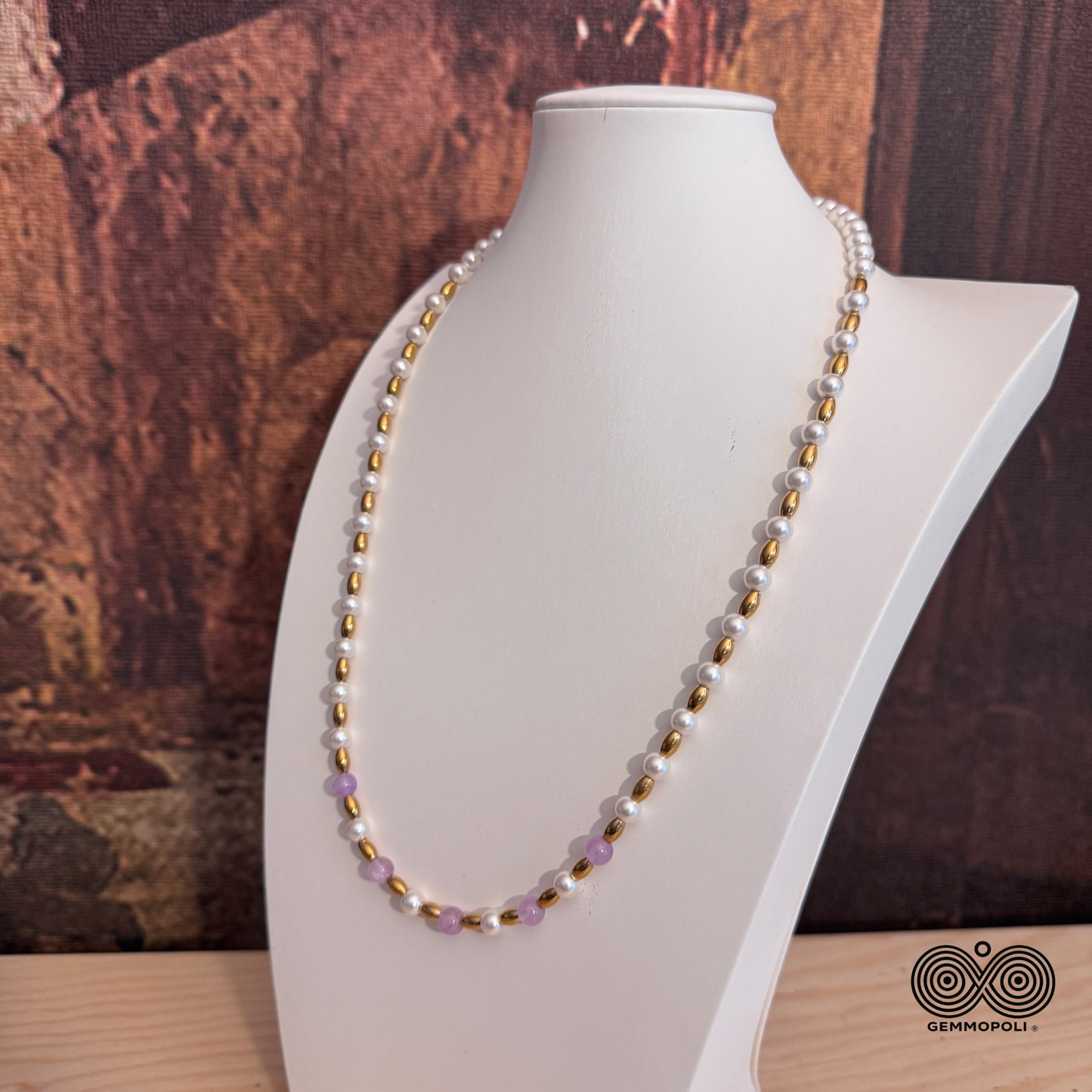Collana 55 cm in Madreperla Bianca Gemmopoli 