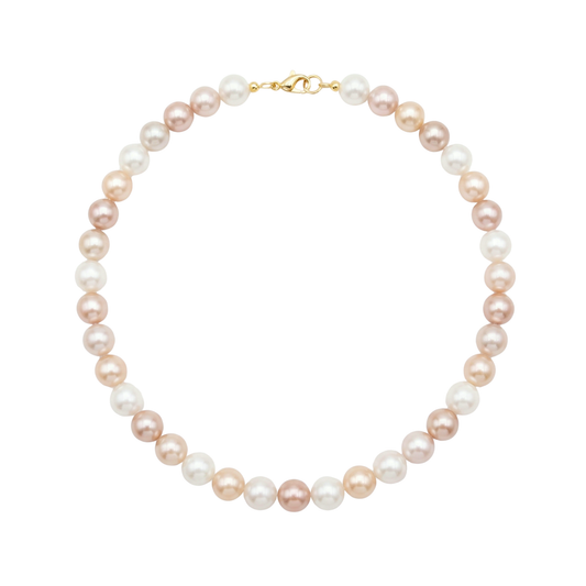 Collana Perle Elegance Multicolor 10mm - Madreperla GA0034