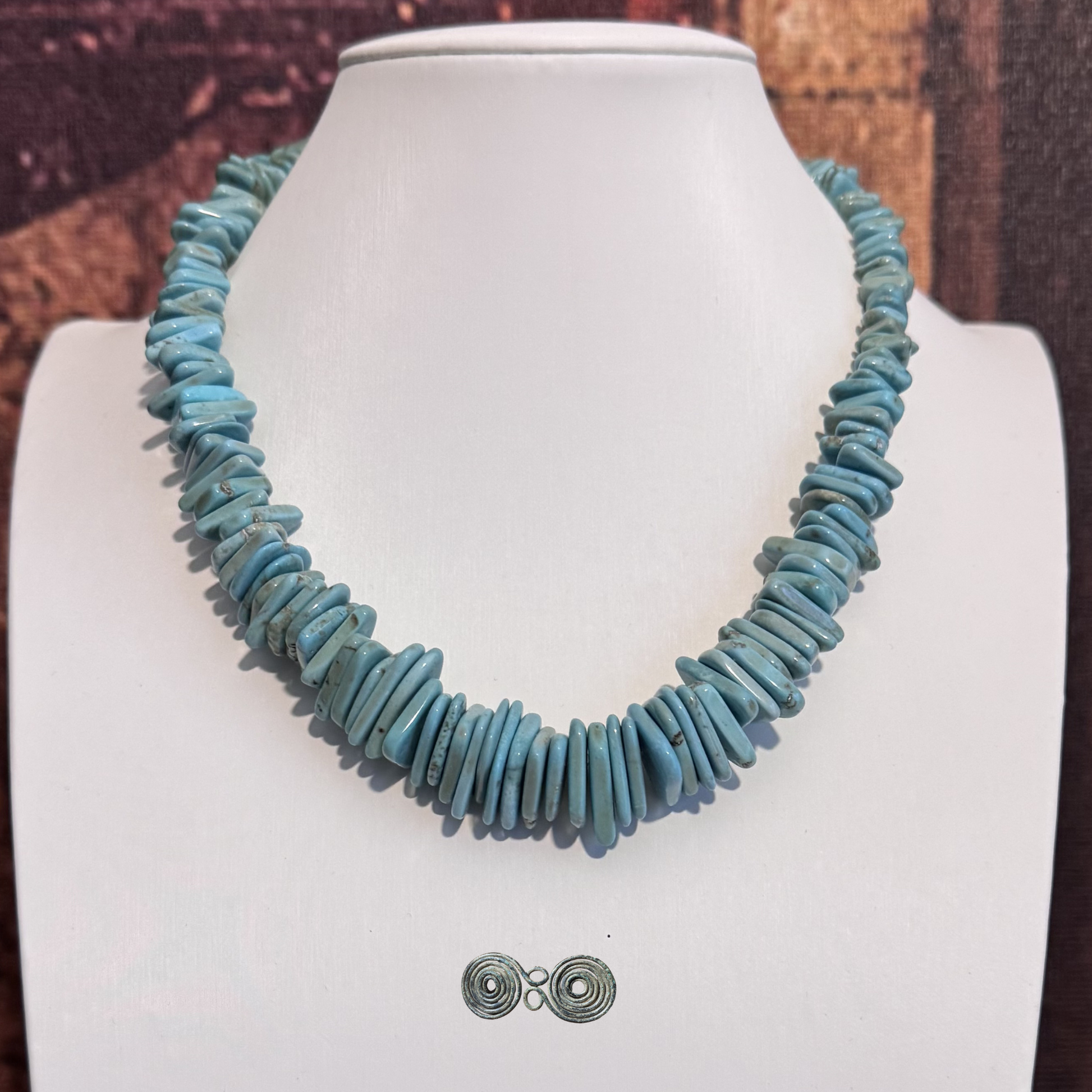 collana howlite turchese verde naturale Gemmopoli GA0045 