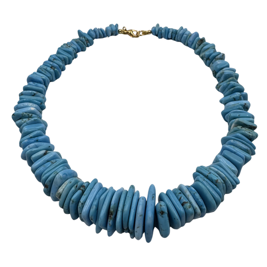 collana howlite turchese azzurro naturale Gemmopoli GA0048 