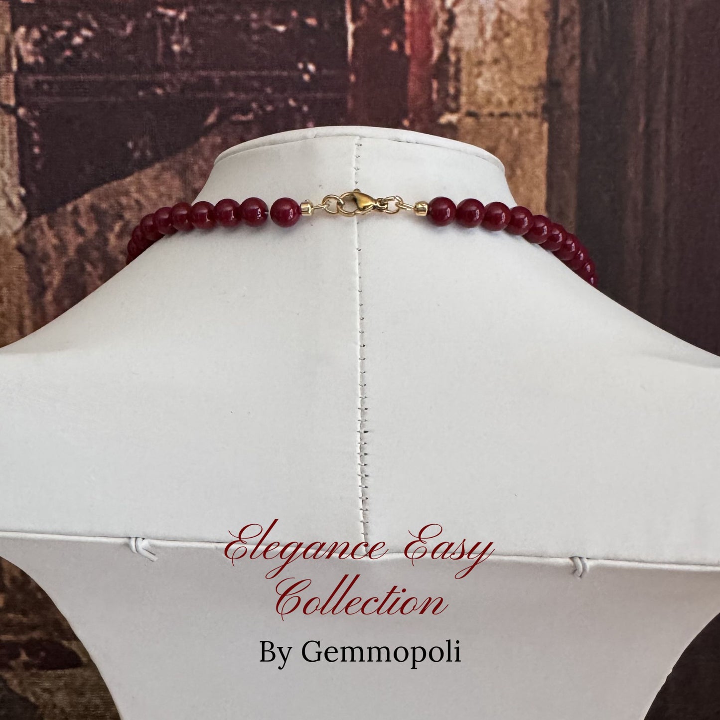 Chiusura collanana GA0054 Gemmopoli in acciaio oro