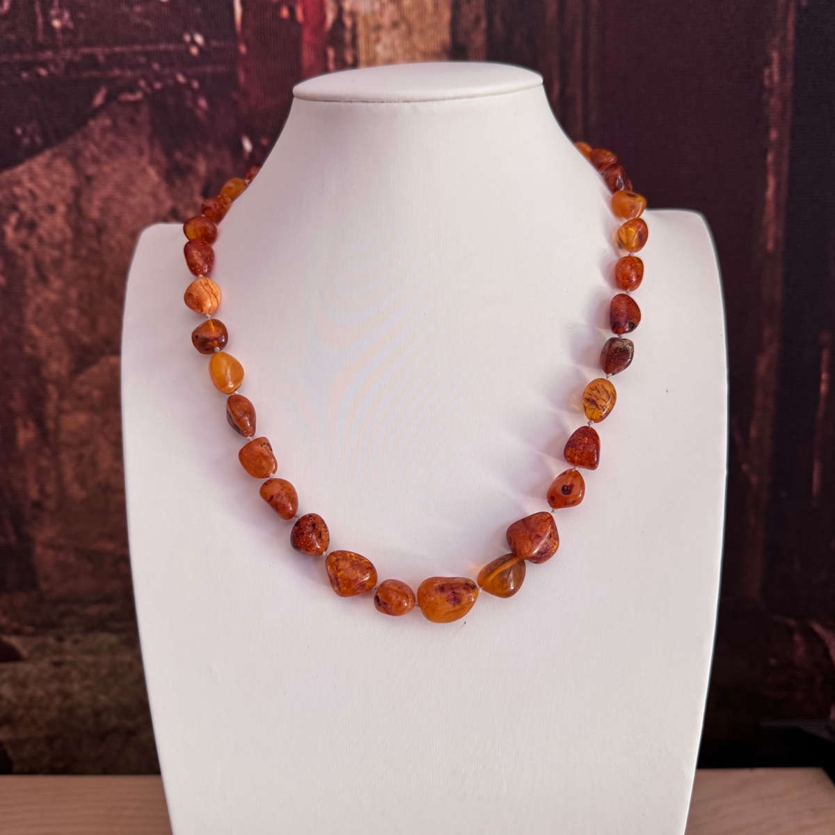 Collana ambra baltica naturale GB0001 lunga 49 cm selezione Punto Gemme 