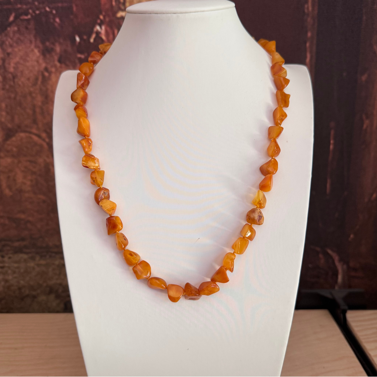 Collana Punto Gemme GB0002 in ambra baltica naturale lituana 23 grammi