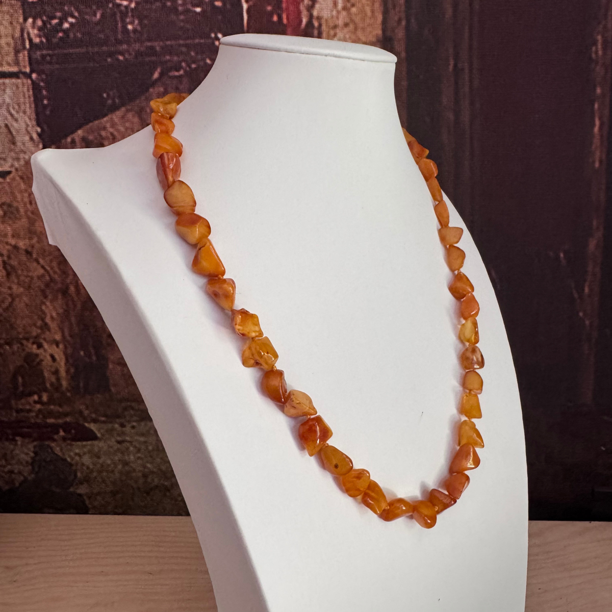 Collana ambra baltica naturale GB0002 lunga 57 cm selezione Punto Gemme