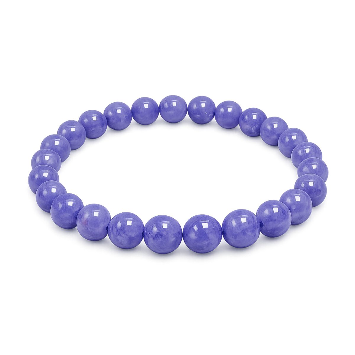 Bracciale Punto Gemme Tanzanite naturale AAA 6 mm certificato MA0006