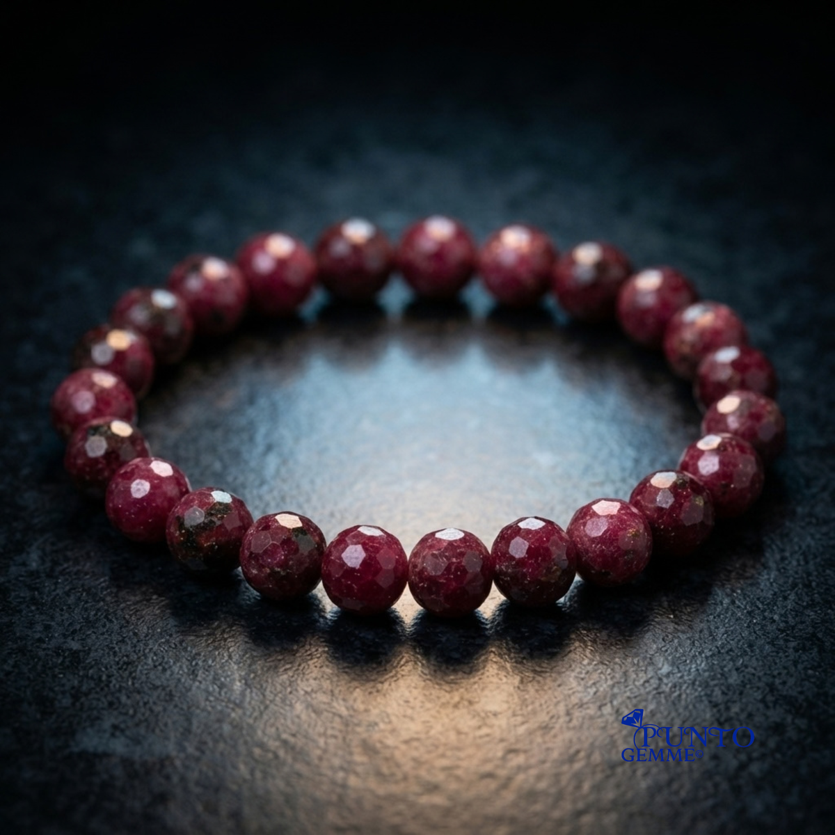 Foto prodotto bracciale Rubino certificato Punto Gemme MA0007