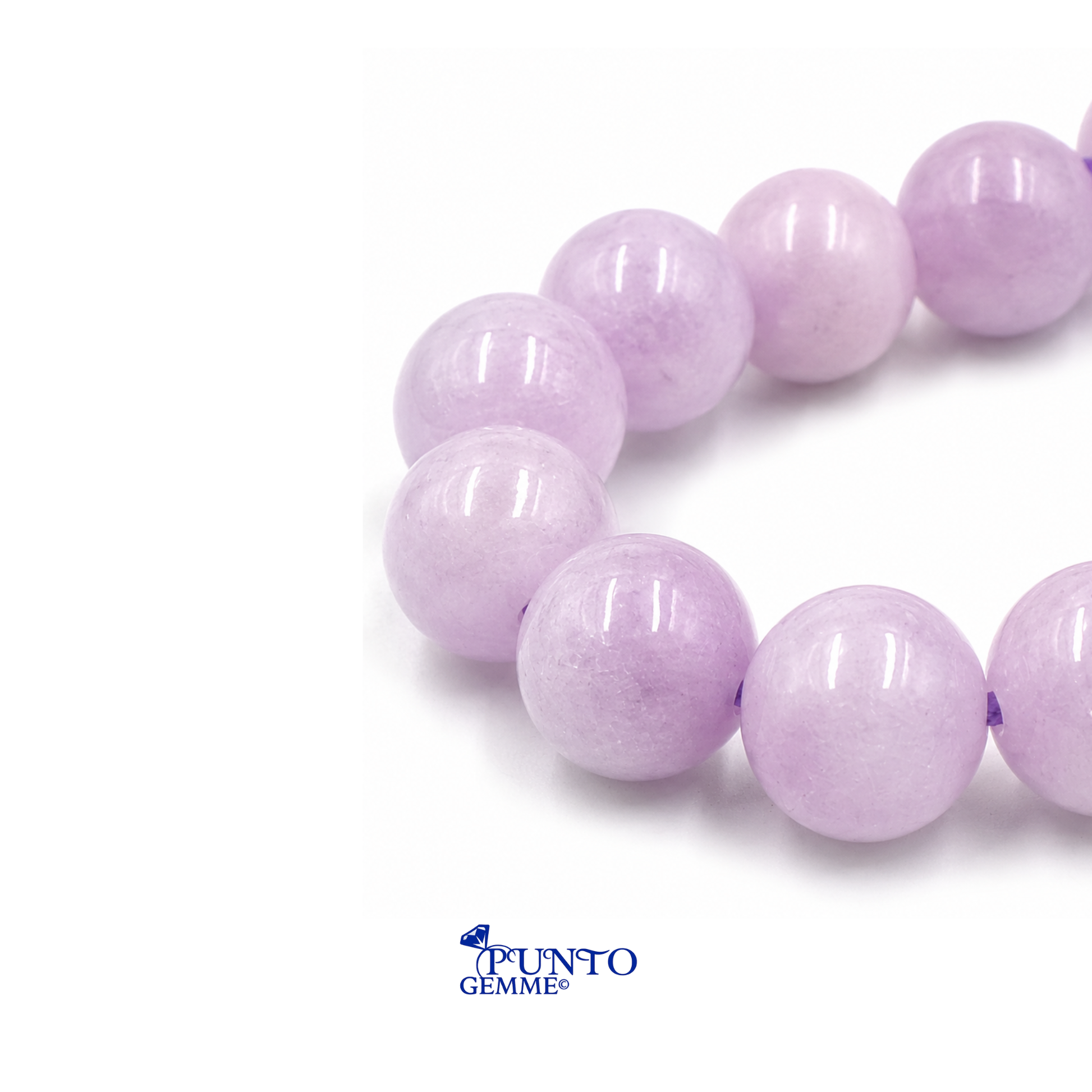 Macro sfere Kunzite naturale lucida 