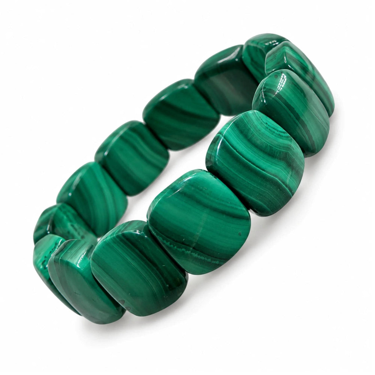 Bracciale Malachite Congo Naturale certificato Punto Gemme MA0047 - MA0047