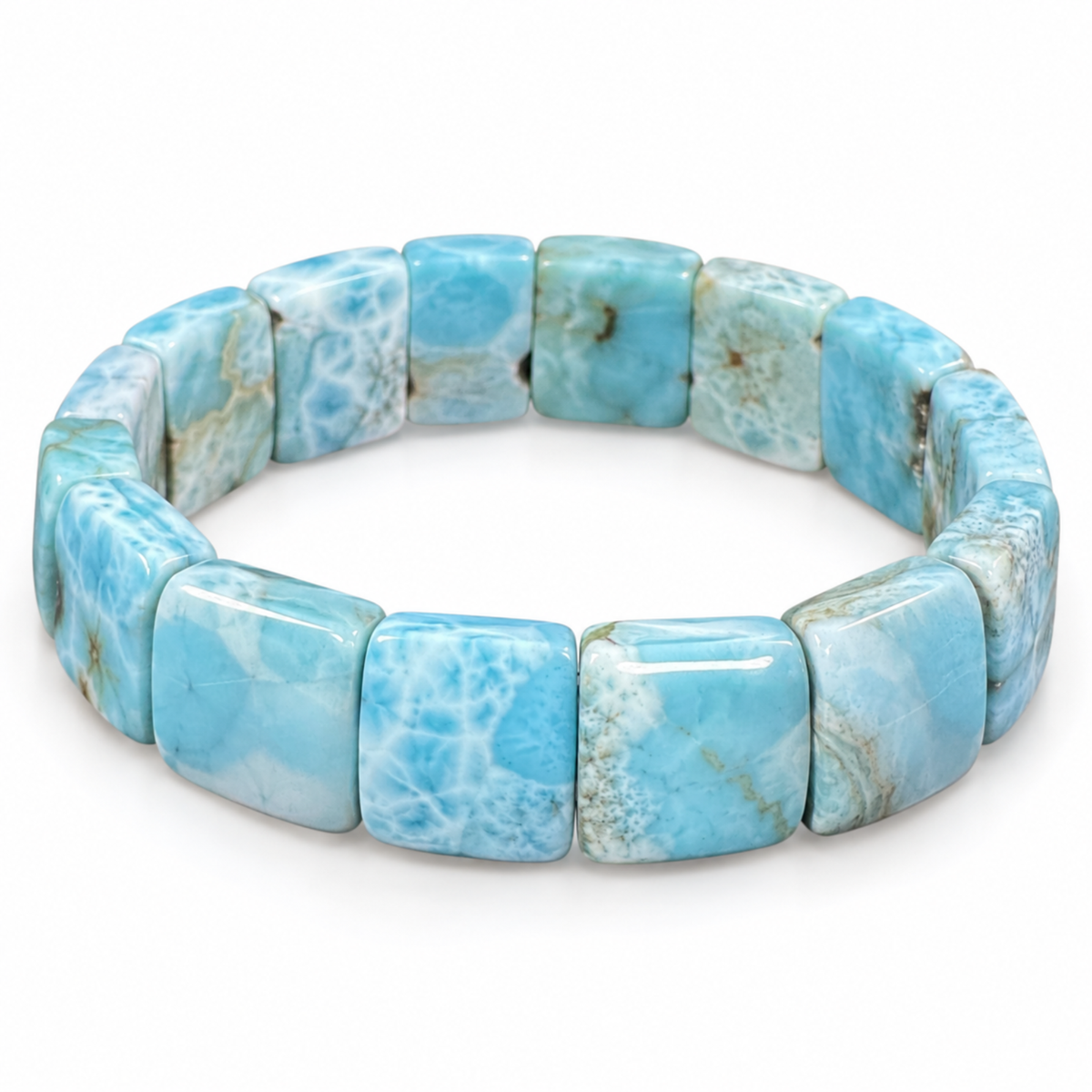 Bracciale Larimar Santo Domingo rettangolare Punto Gemme MA0061 