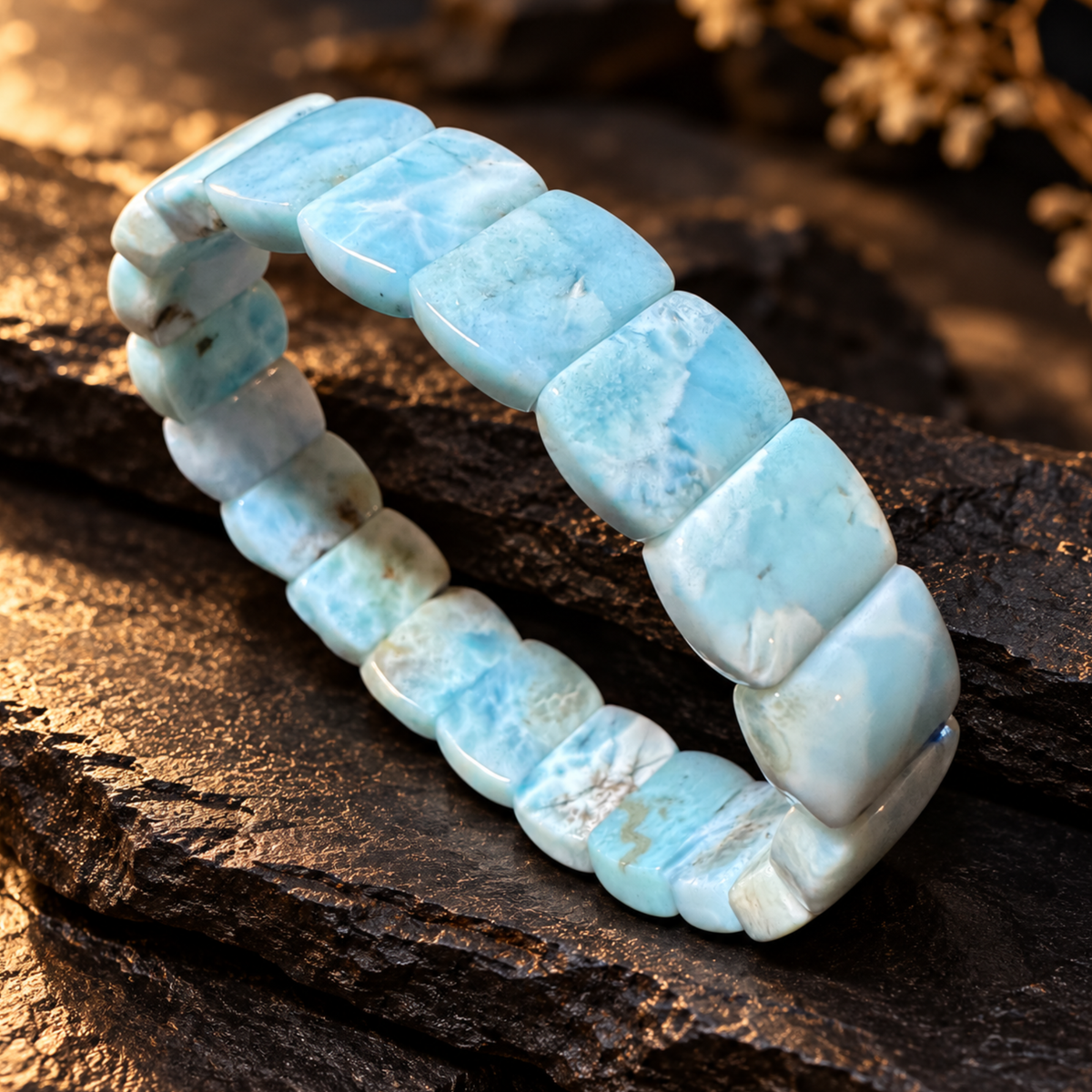 Foto prodotto bracciale elastico Larimar Punto Gemme MA0061 