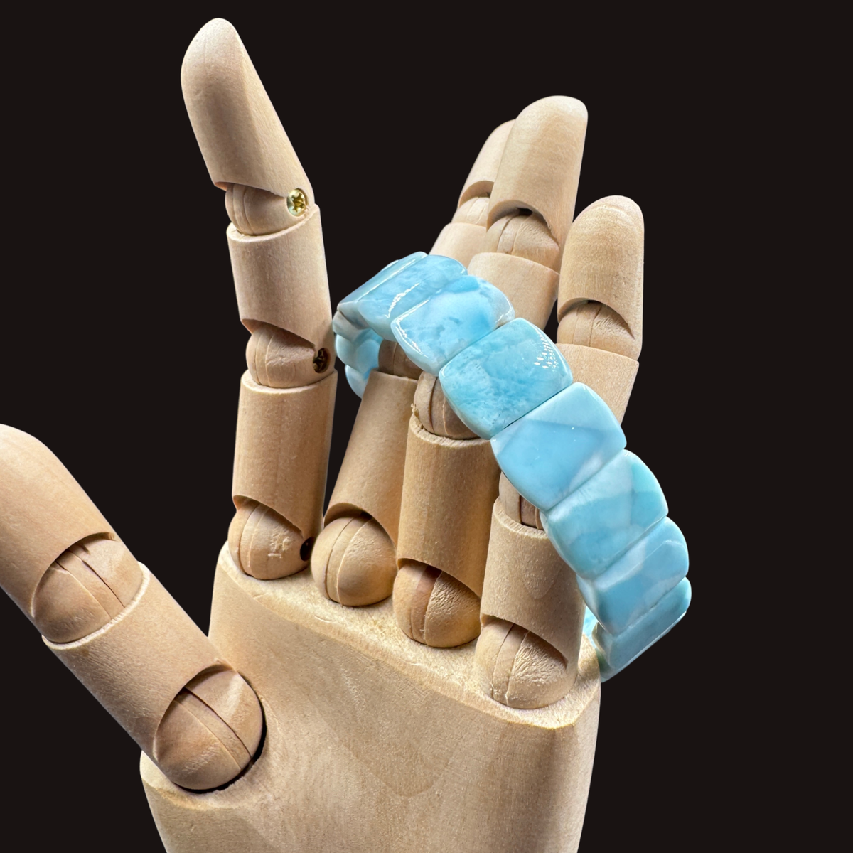 Dettaglio venature Larimar Santo Domingo bracciale MA0061 