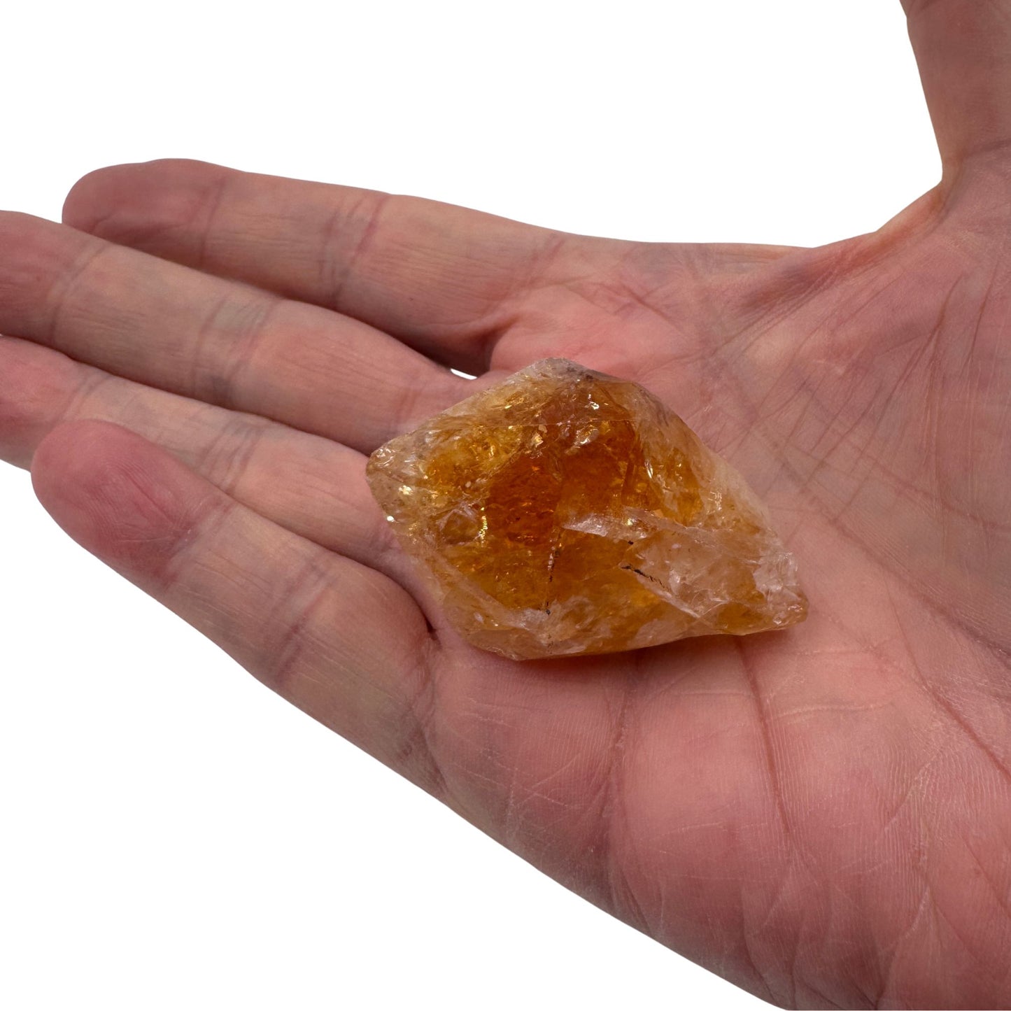 Cristallo di quarzo citrino grezzo naturale Gemmopoli per cristalloterapia professionale.