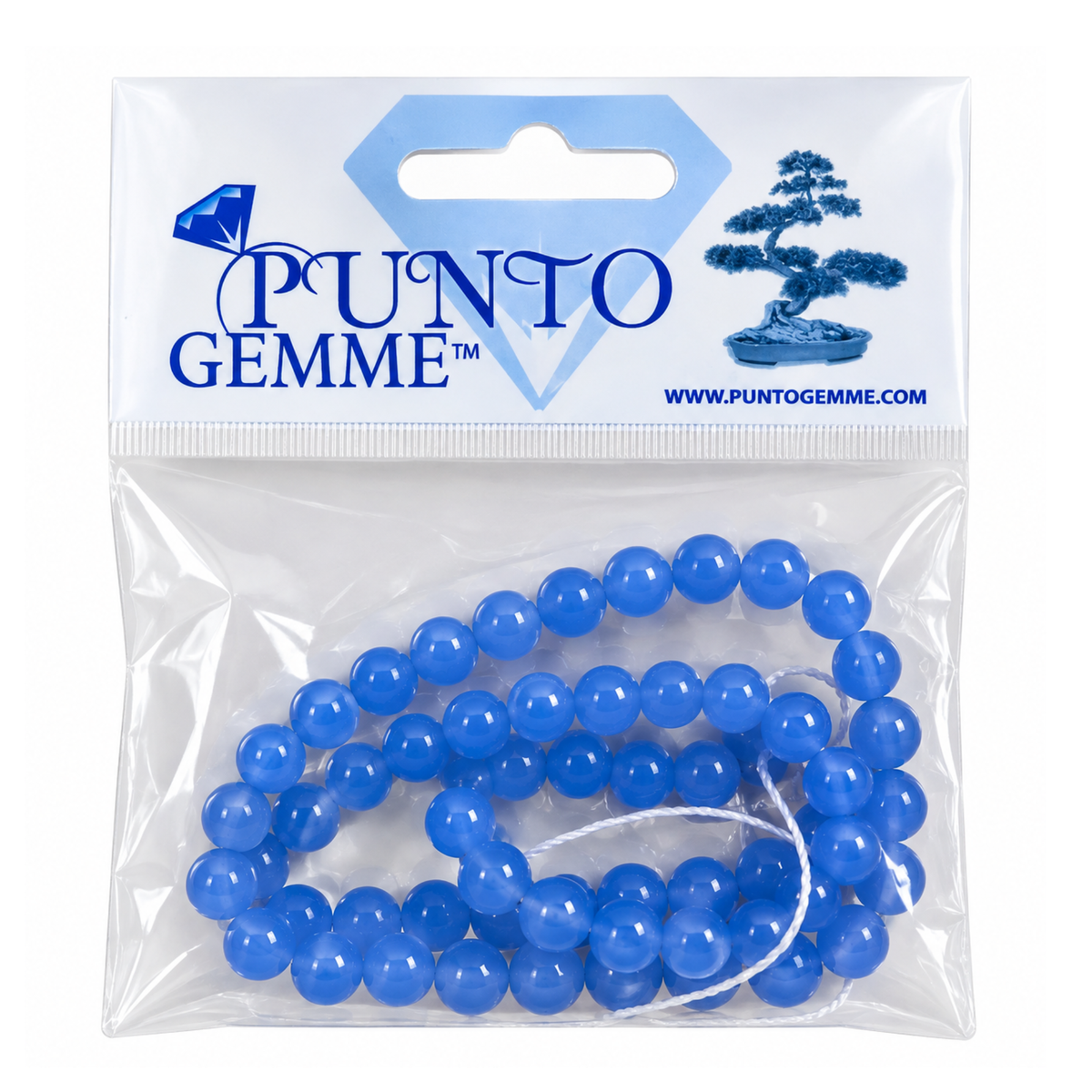 Confezione  Calcedonio Blu naturale lotto certificato Punto Gemme PE0409 