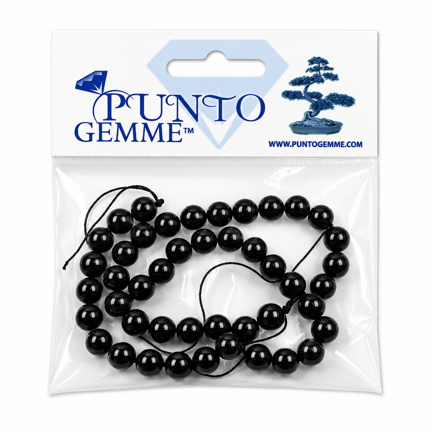 Confezione Punto gemme Filo Tormalina Nera naturale Lotto Certificato PE0421