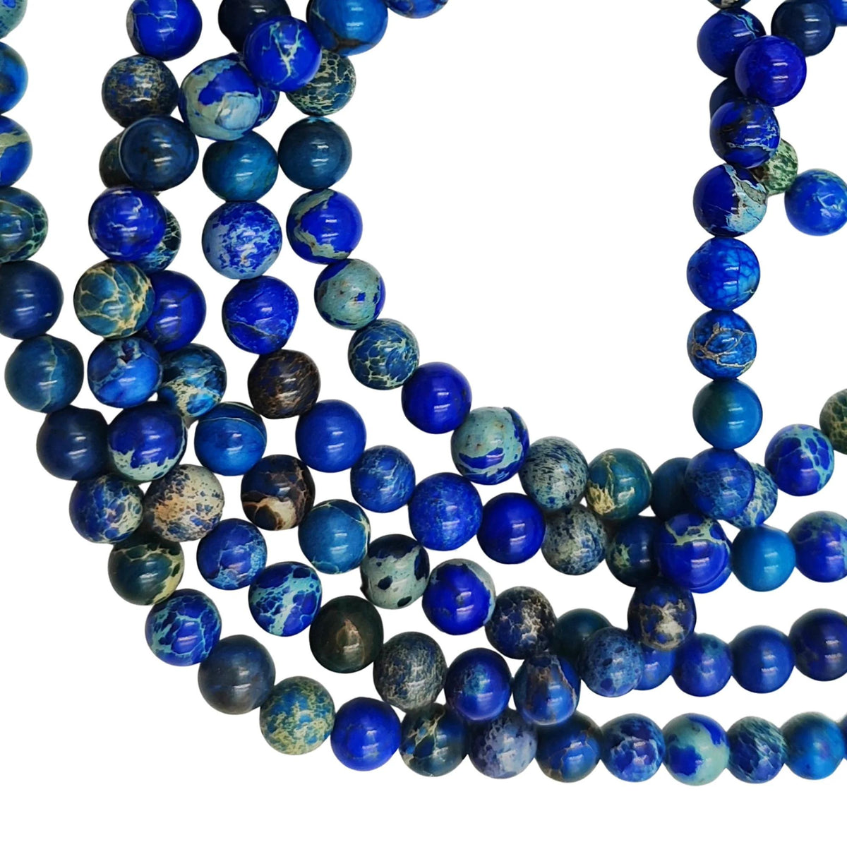 Filo Diaspro Imperiale Blu Naturale 6 mm PE0438-06 - PE0438 - foto 5