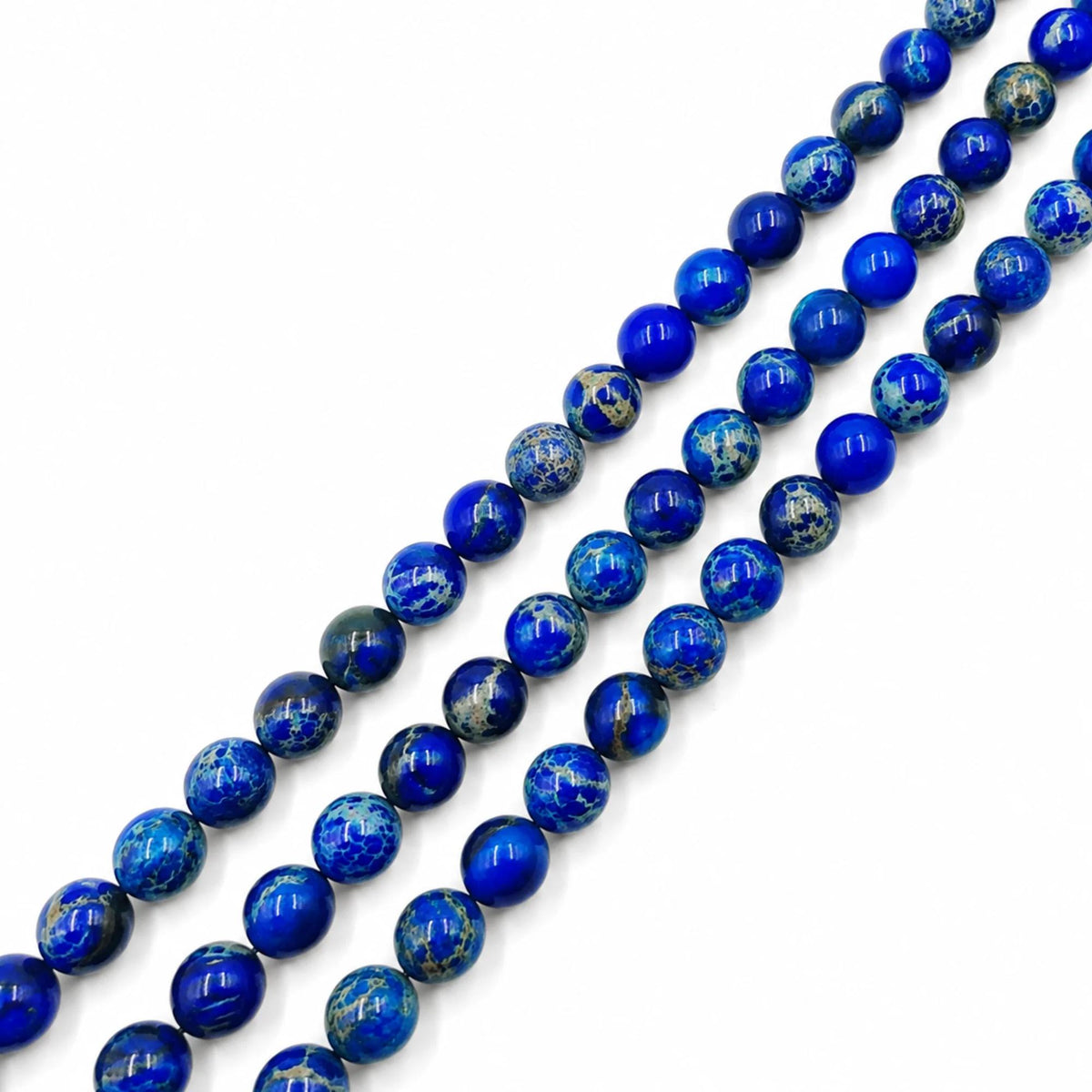 Filo Diaspro Imperiale Blu Naturale 6 mm PE0438-06 - PE0438